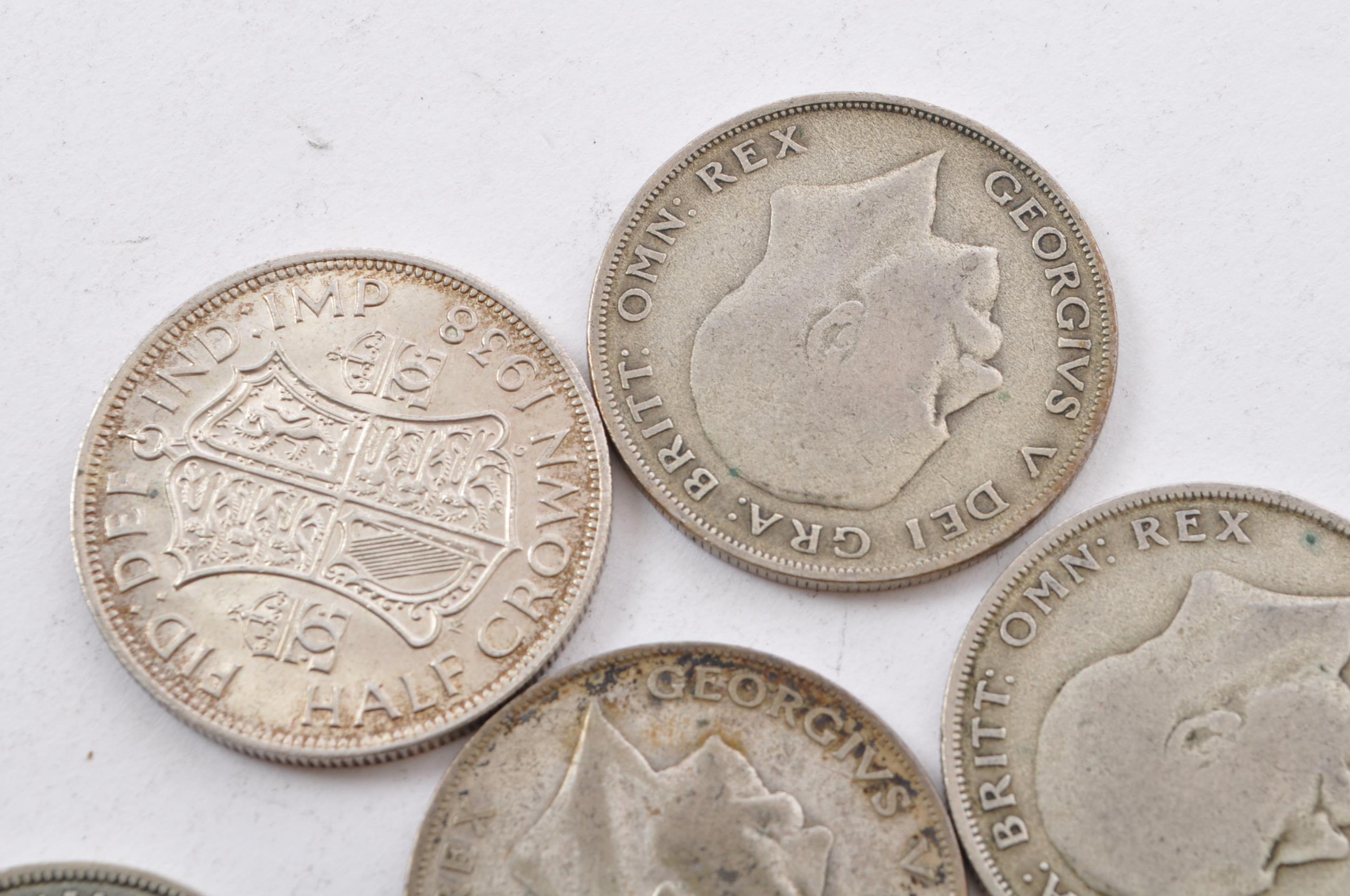 EIGHT EARLY 20TH CENTURY SILVER HALF CROWN COINS - Image 6 of 6