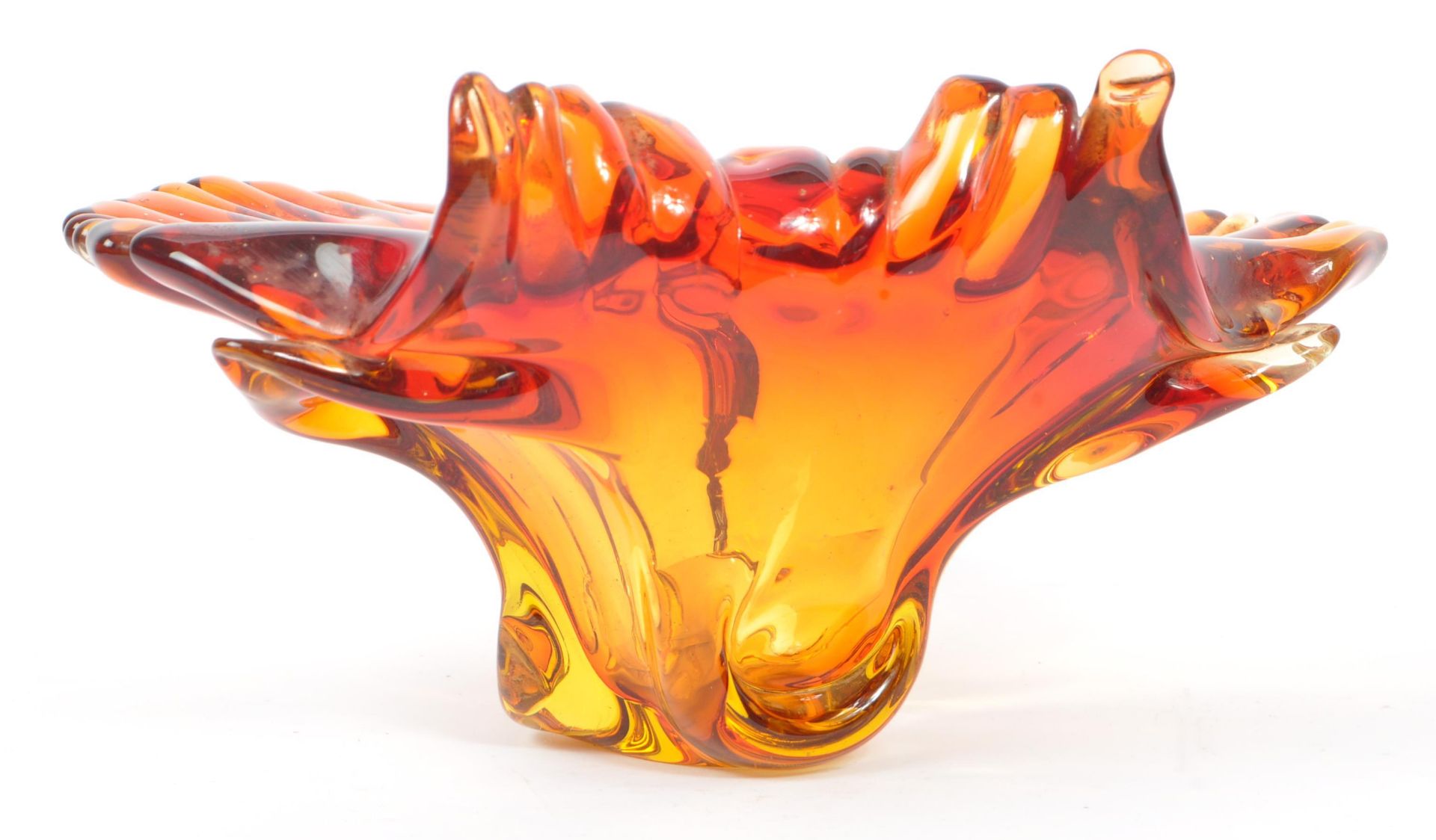 KOSTA - MID CENTURY STUDIO ART GLASS VASE & MURANO BOWL - Image 7 of 7