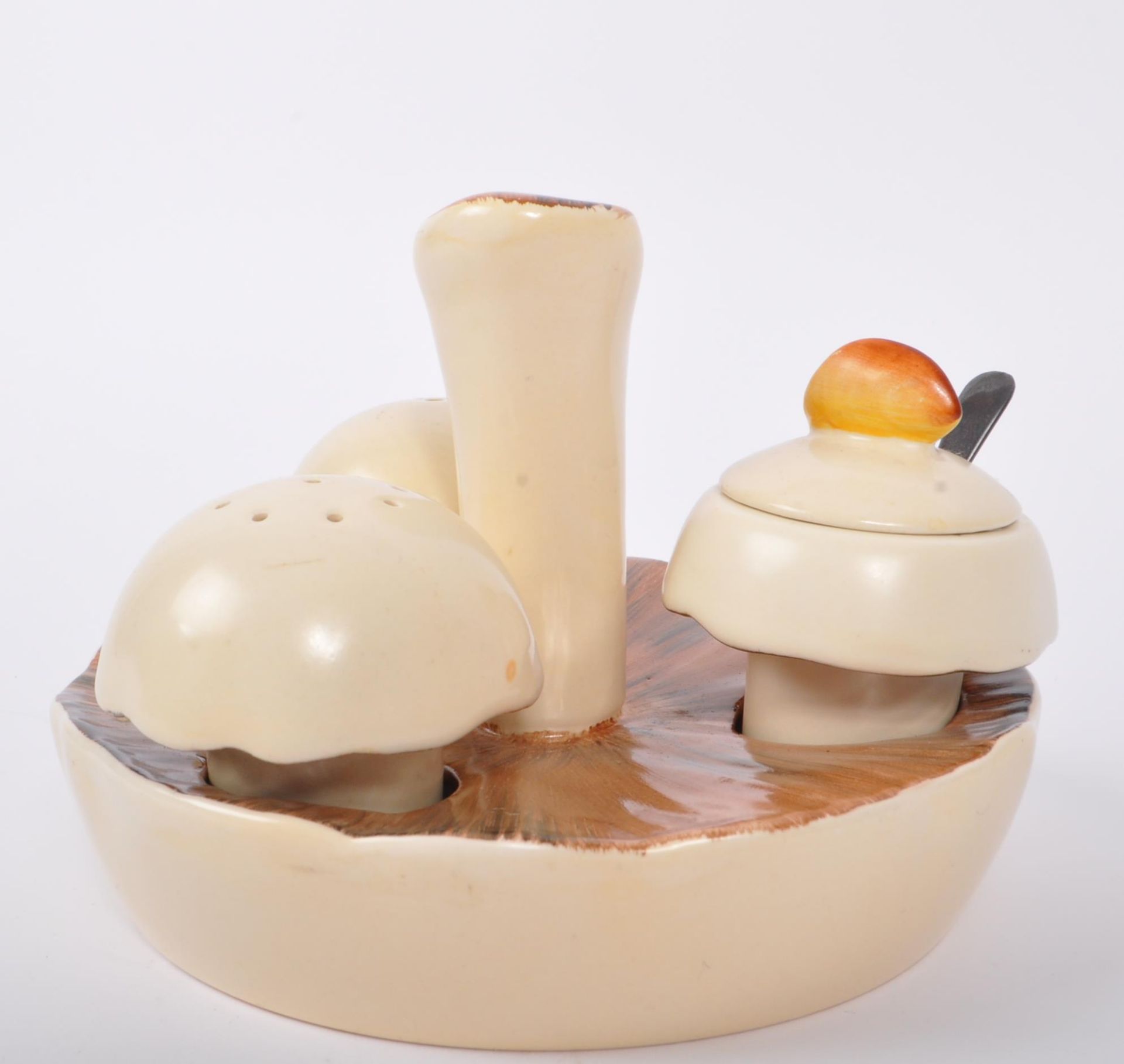 CARLTON WARE - CONTEMPORARY MUSHROOM CRUET / CONDIMENT SET - Image 2 of 6