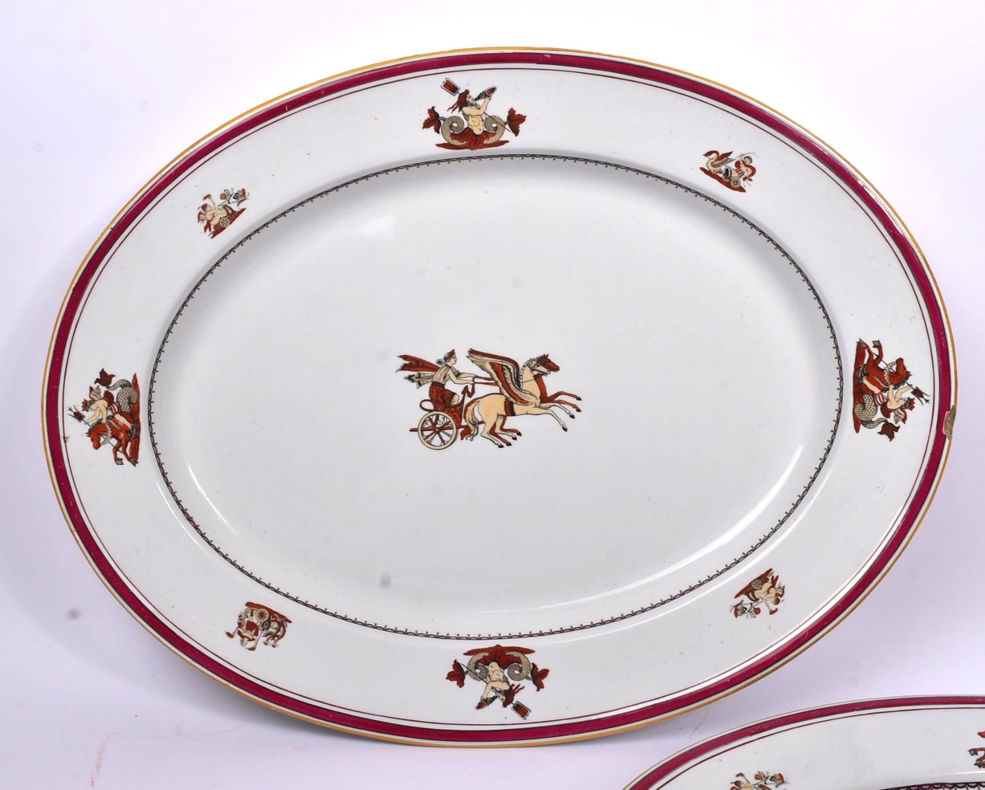 COPELAND - MUNDY & CO BRISTOL - TWO PORCELAIN MEAT PLATTERS - Bild 3 aus 7