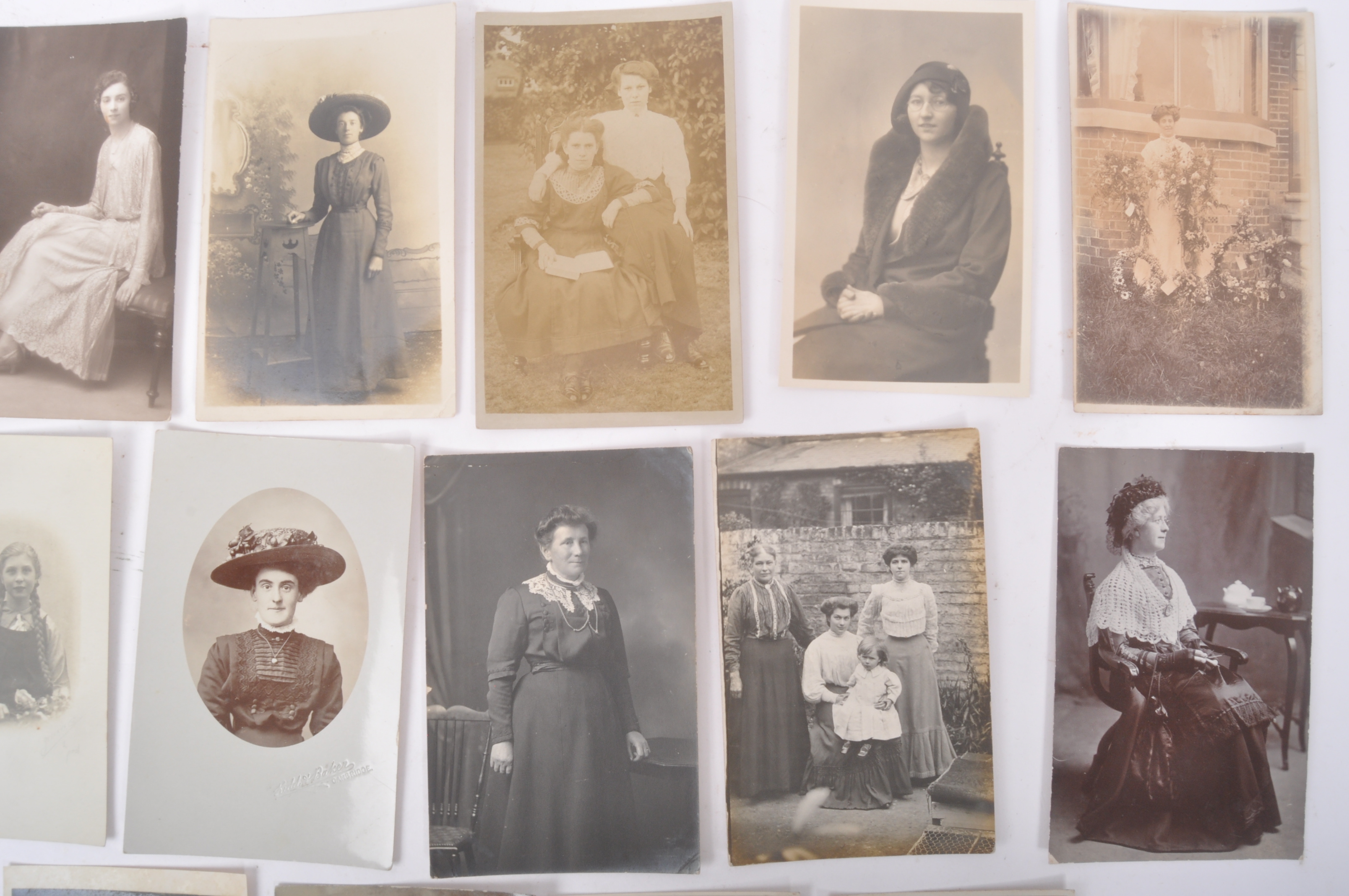 COLLECTION OF REAL PHOTO POSTCARDS OF SOCIAL HISTORY WOMEN - Image 15 of 15