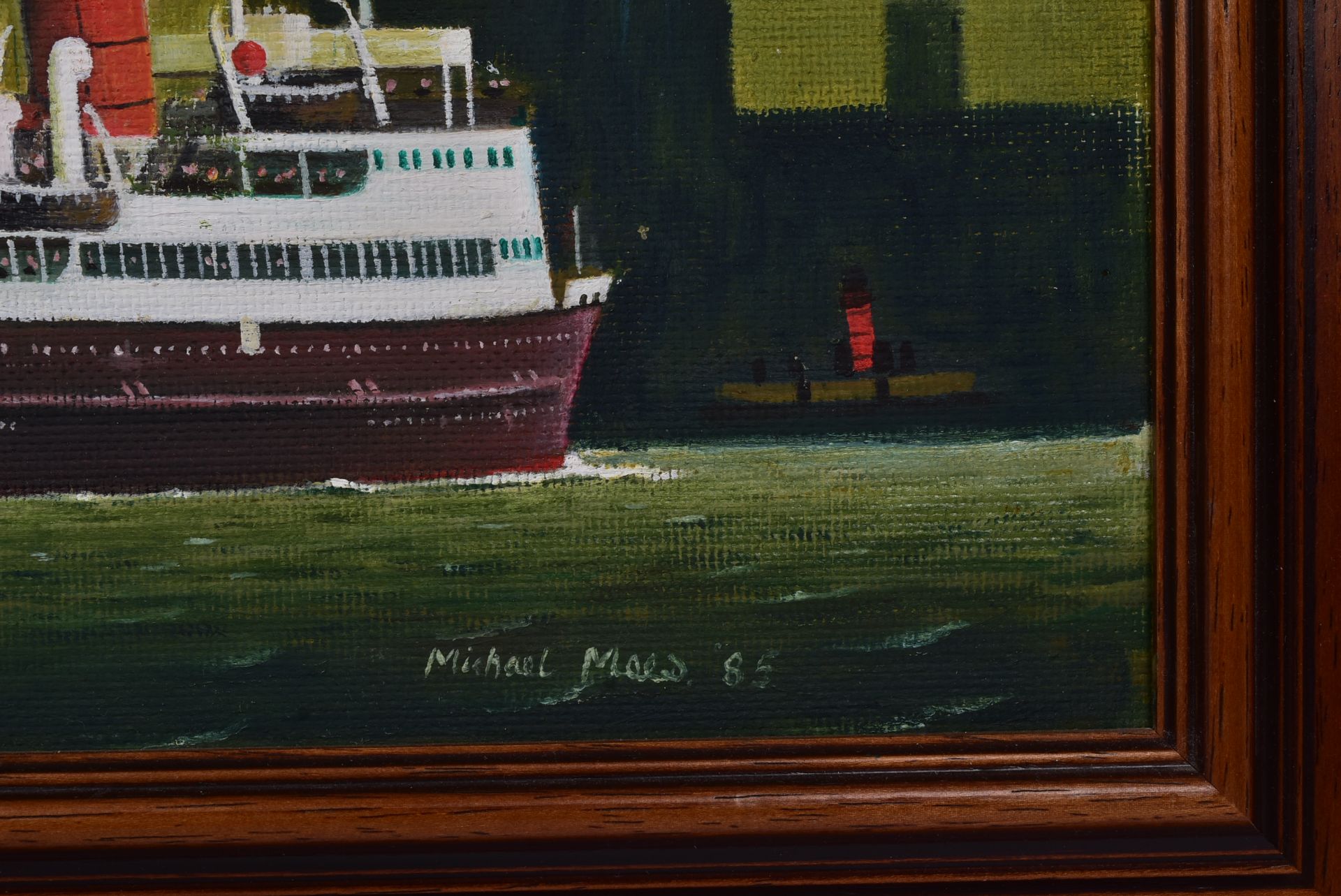 MICHAEL MAES - PAINTING OF MERSEY FERRY & DUCHESS OF RICHMOND - Image 3 of 5