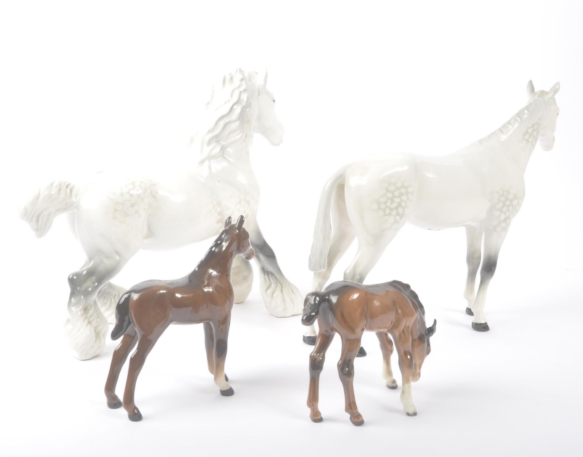 JOHN BESWICK - COLLECTION OF FOUR PORCELAIN HORSES - Image 2 of 4