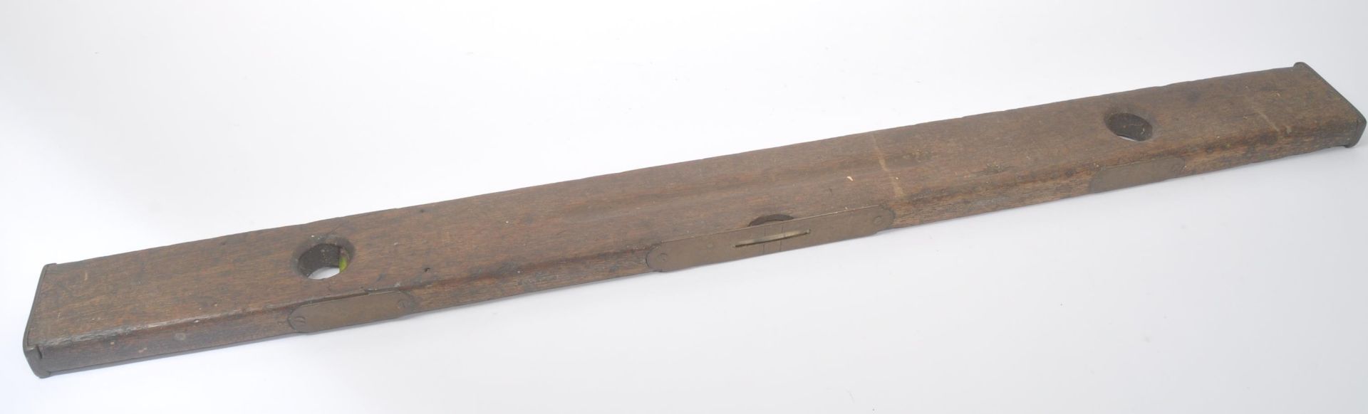 VINTAGE MID 20TH CENTURY OAK SPIRIT LEVEL - Bild 3 aus 5