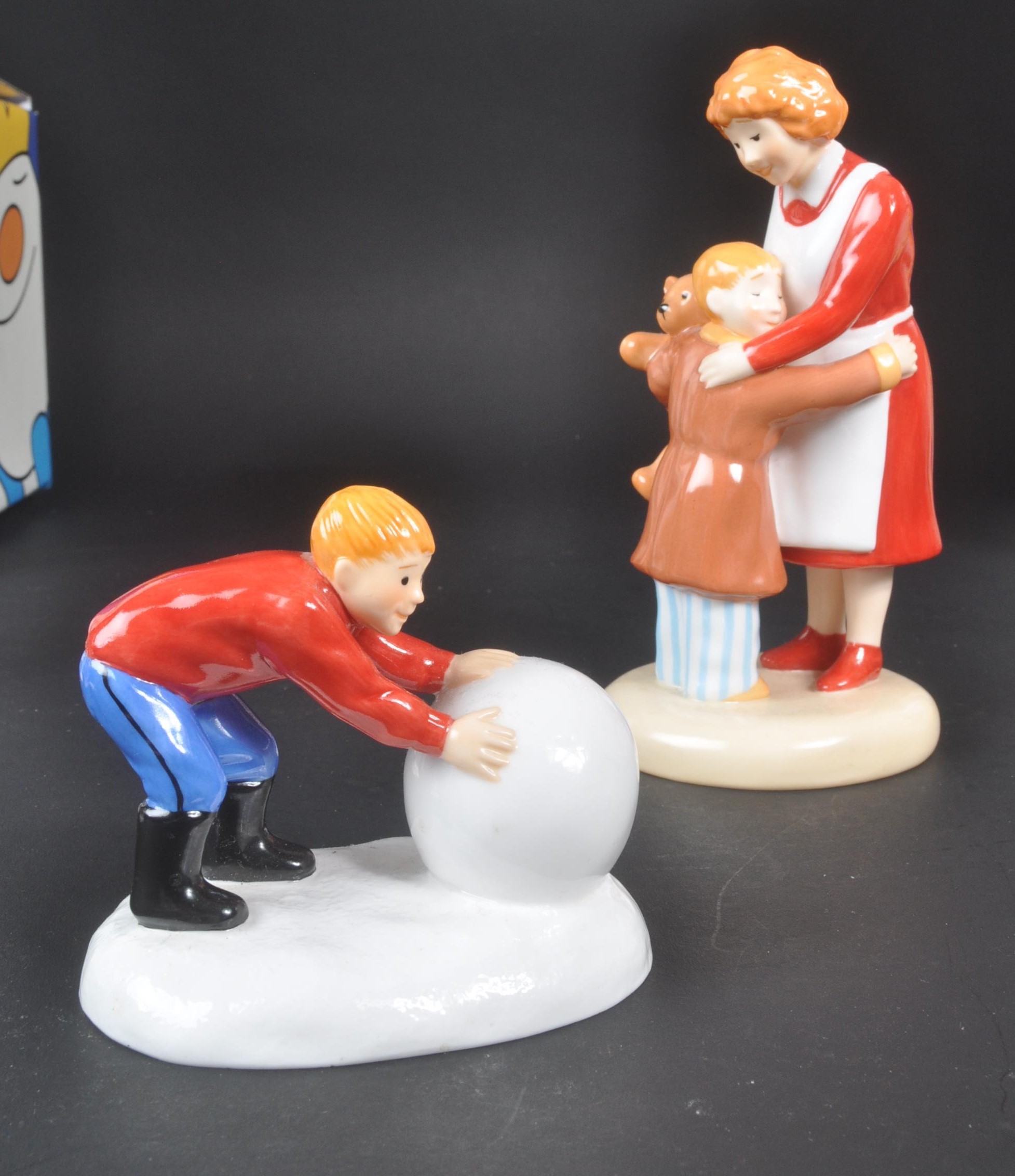 COALPORT CHARACTERS - THE SNOWMAN - FOUR PORCELAIN FIGURES - Image 2 of 4