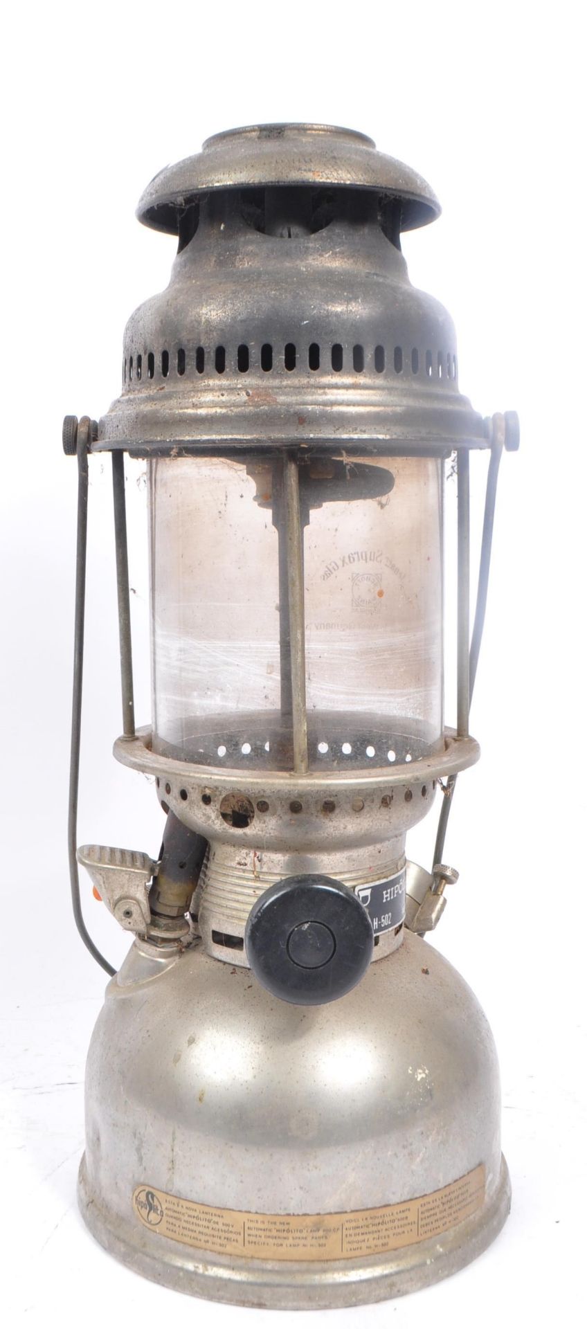 HIPOLITO - 20TH CENTURY H-502 AUTOMATIC PARAFFIN LAMP