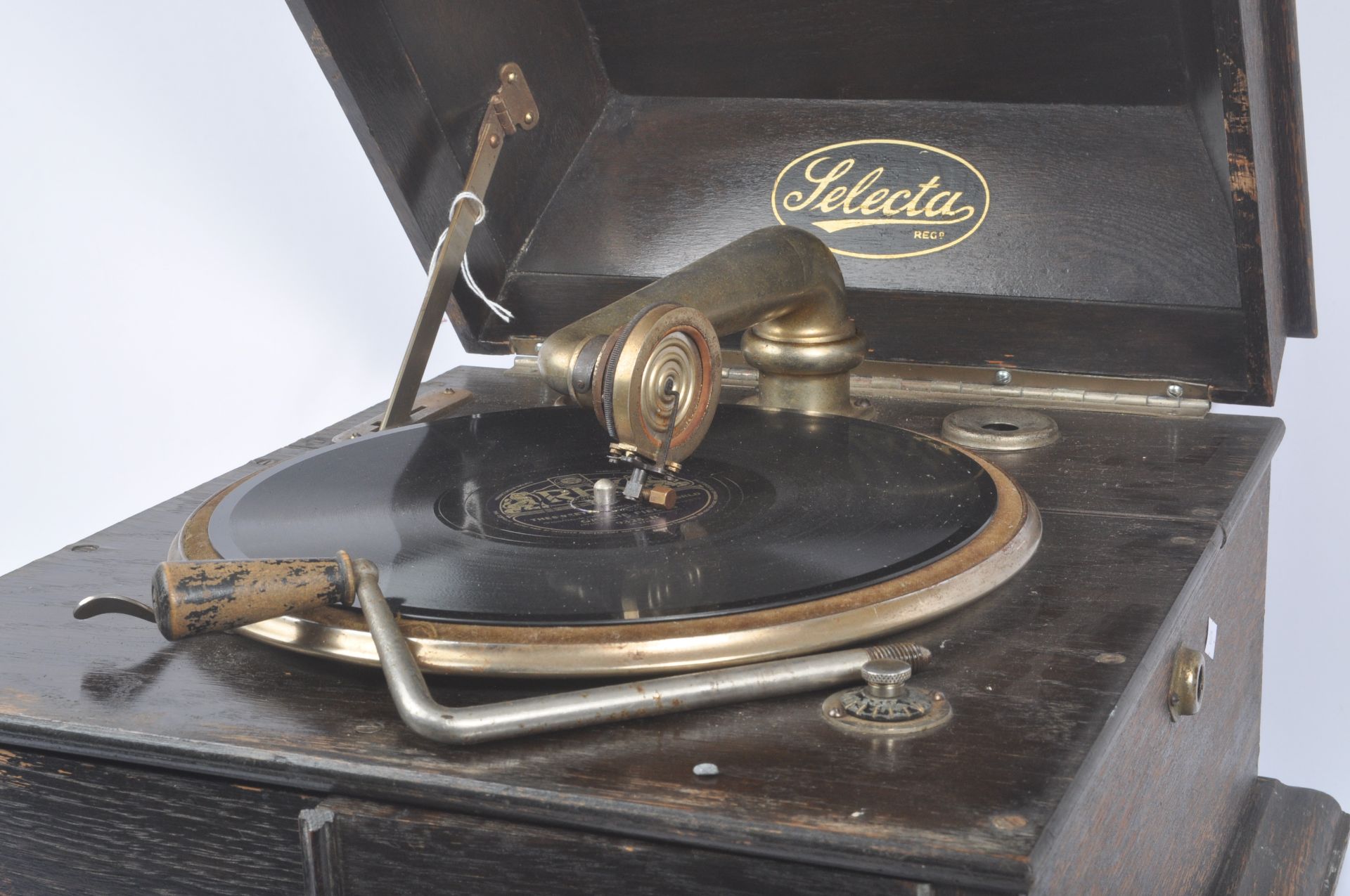 SELECTA - EARLY 20TH CENTURY ART DECO GRAMOPHONE - Bild 3 aus 4