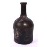 18TH CENTURY CIRCA 1700S GLASS SHIP WRECK WINE BOTTLE