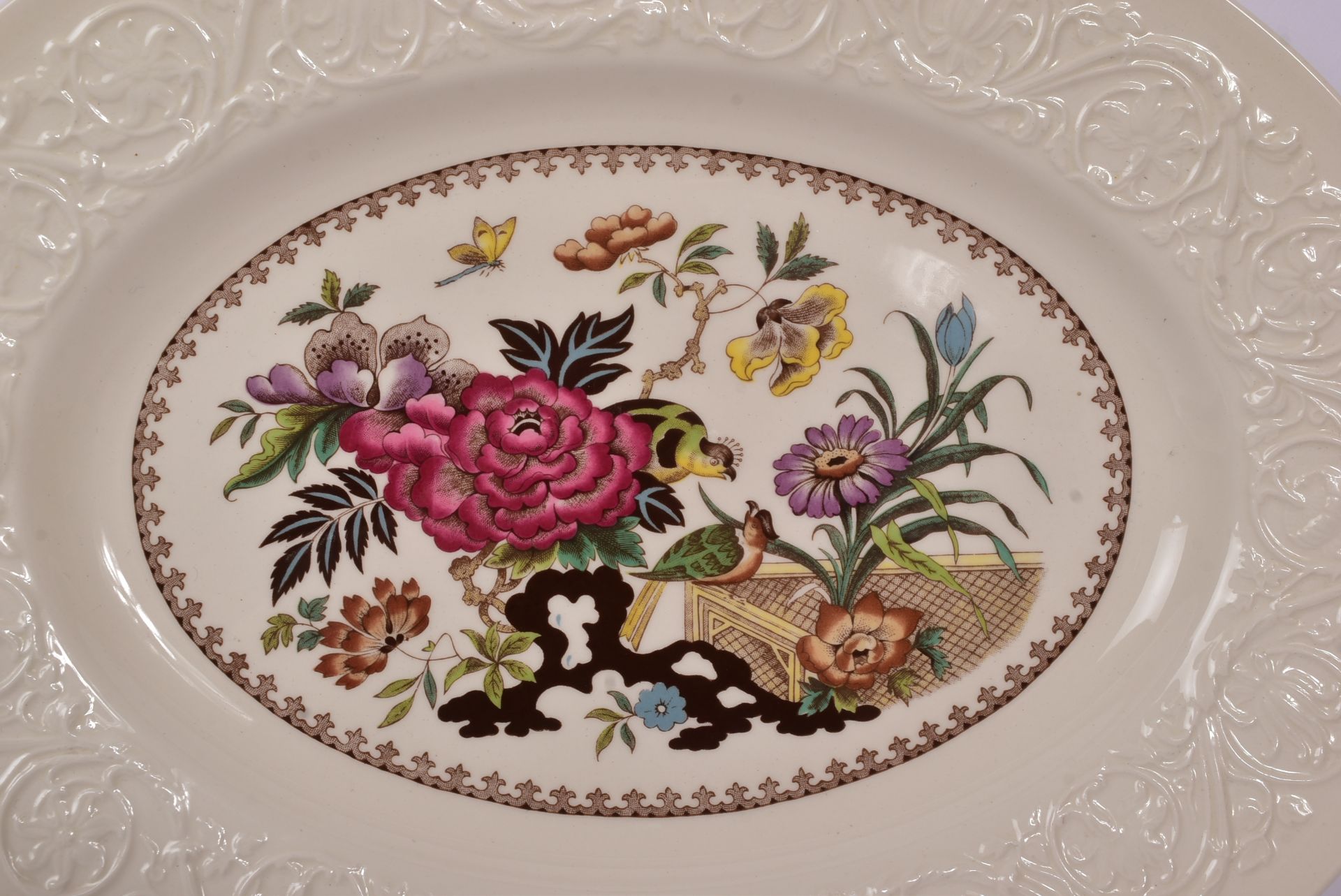 MINTON - WEDGWOOD - TWO LARGE CHINA PLATTER PLATES - Image 5 of 7