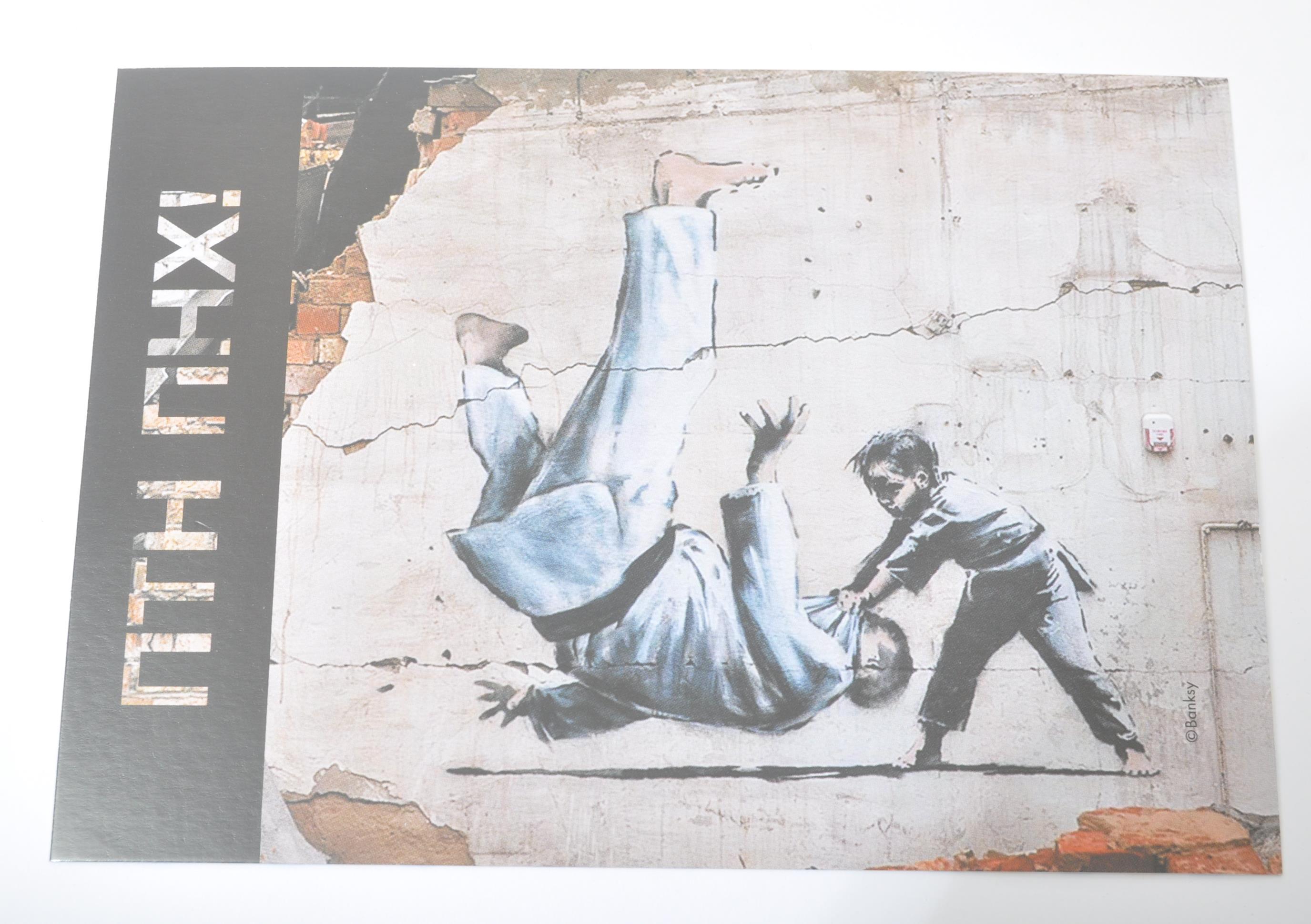 BANKSY OFFICIAL UKRAINE POST OFFICE POSTCARDS - Image 2 of 3