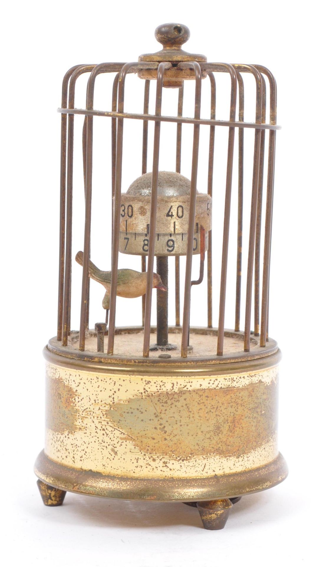 1950S MID CENTURY GERMAN KAISER ORBITAL BIRD CAGE CLOCK