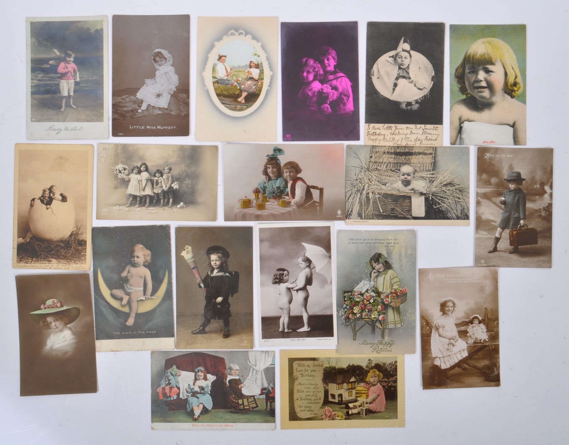 COLLECTION OF EARLY 20TH CENTURY POSTCARDS FT CHILDREN - Bild 5 aus 13