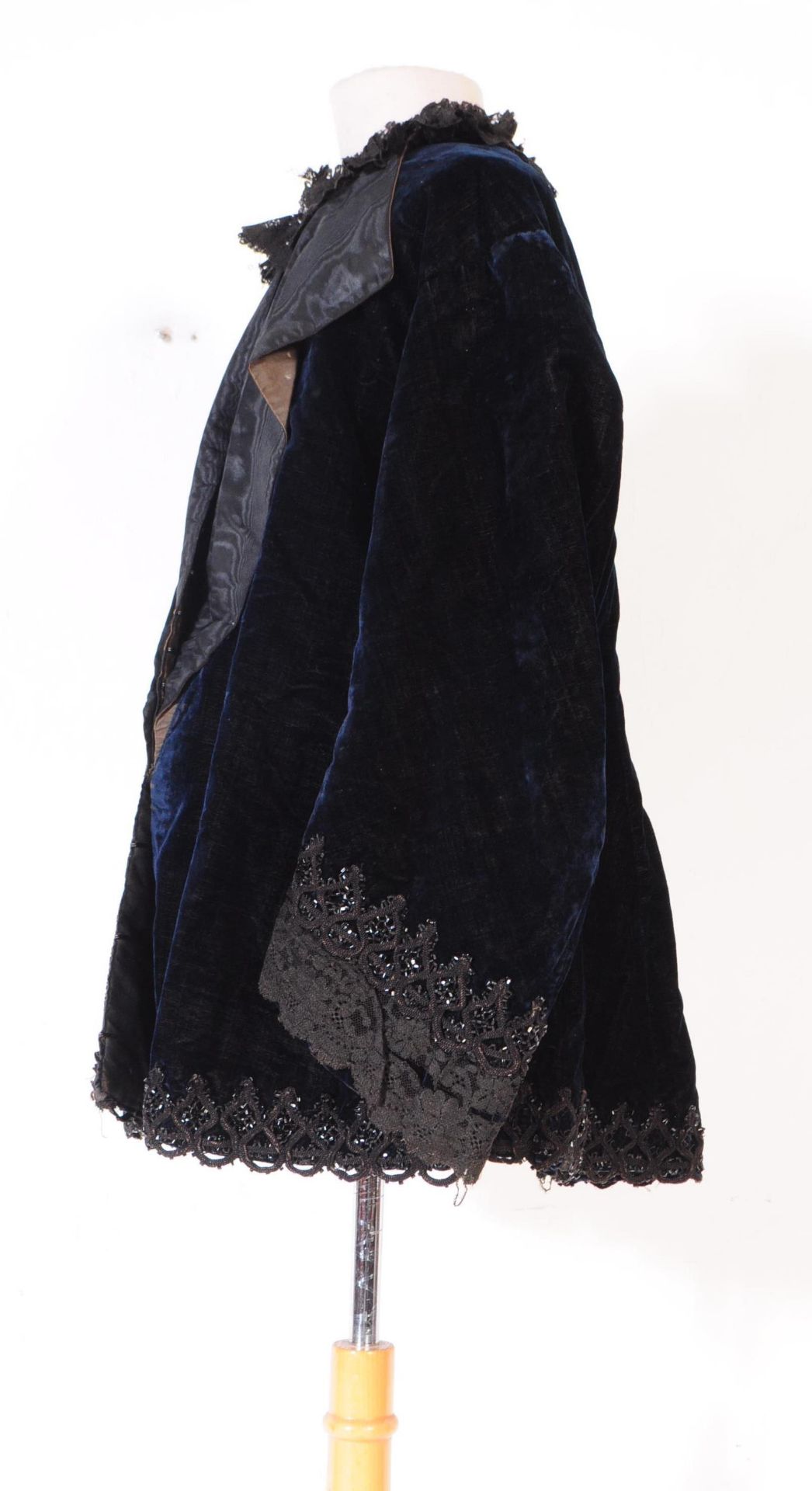 TWO VICTORIAN CLOTHING ITEMS - VELVET CAPE & SHIRT - Image 5 of 12