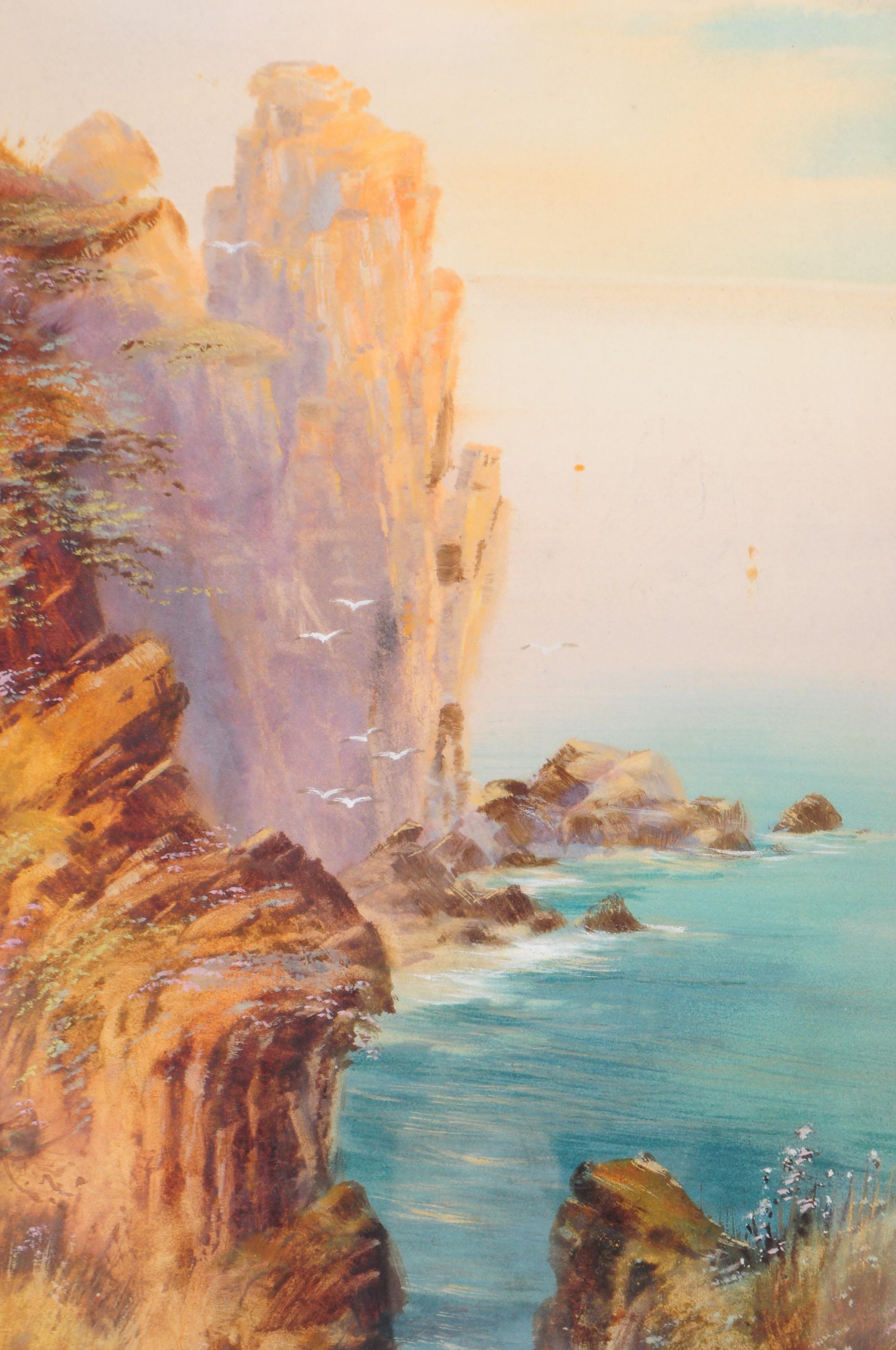 W.G COLE - TRIPTYCH OF CORNISH COASTAL PAINTINGS - Image 6 of 11