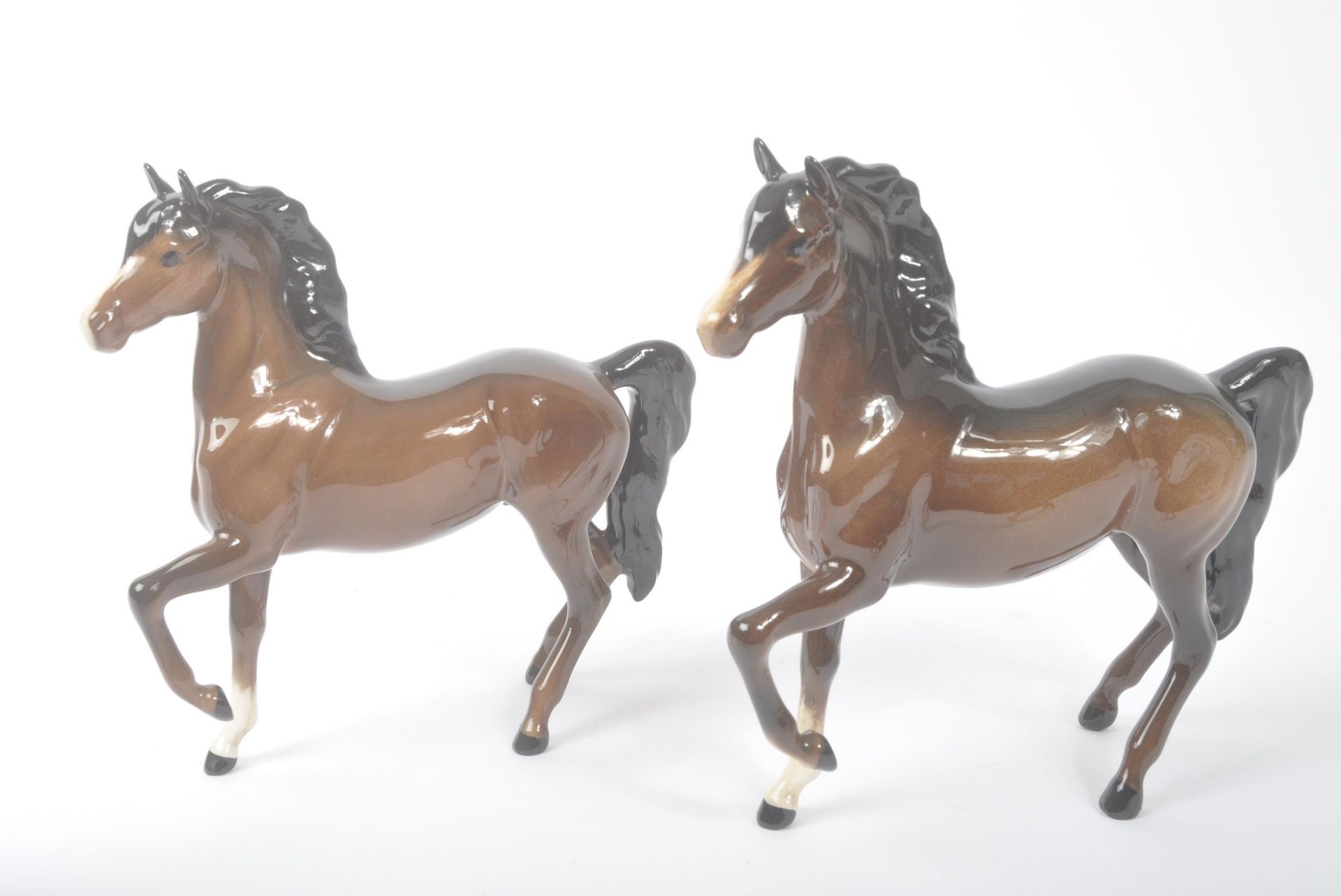 JOHN BESWICK - COLLECTION OF FIVE PORCELAIN HORSE FIGURES - Image 2 of 5