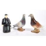 BESWICK - TWO CHINA PIGEONS WITH CIGARETTE HOLDER