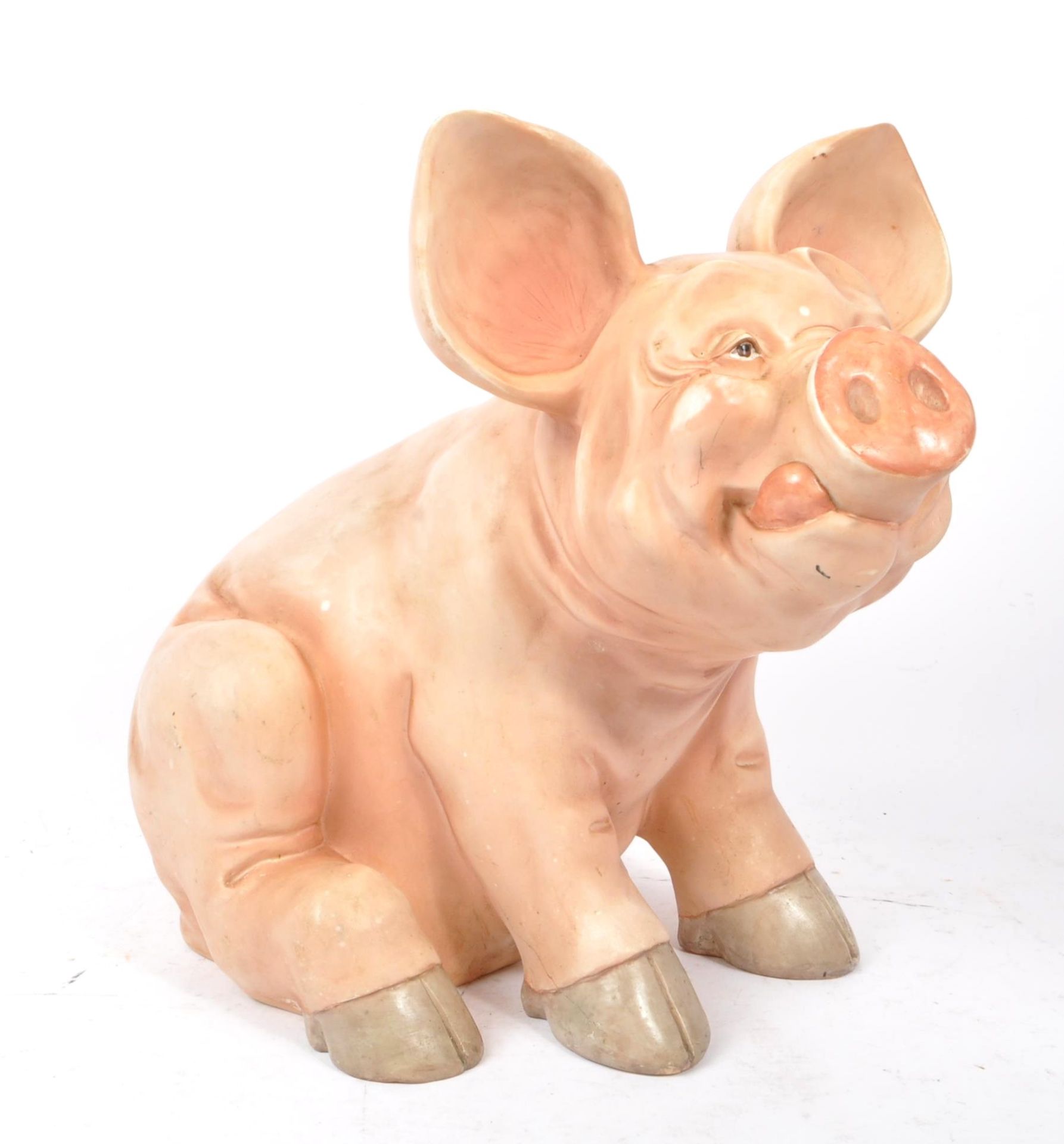 LATE 20TH CENTURY DECORATIVE INTERIOR PIG ORNAMENT