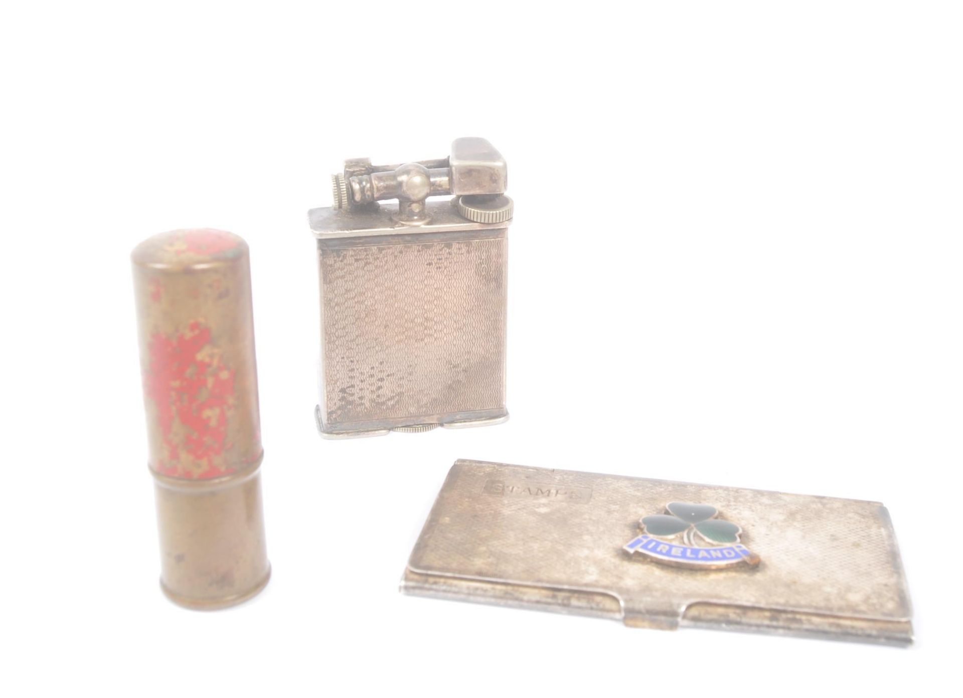 TWO LIGHTERS - PARKER BEACON - THE PARK - AND STAMP CASE