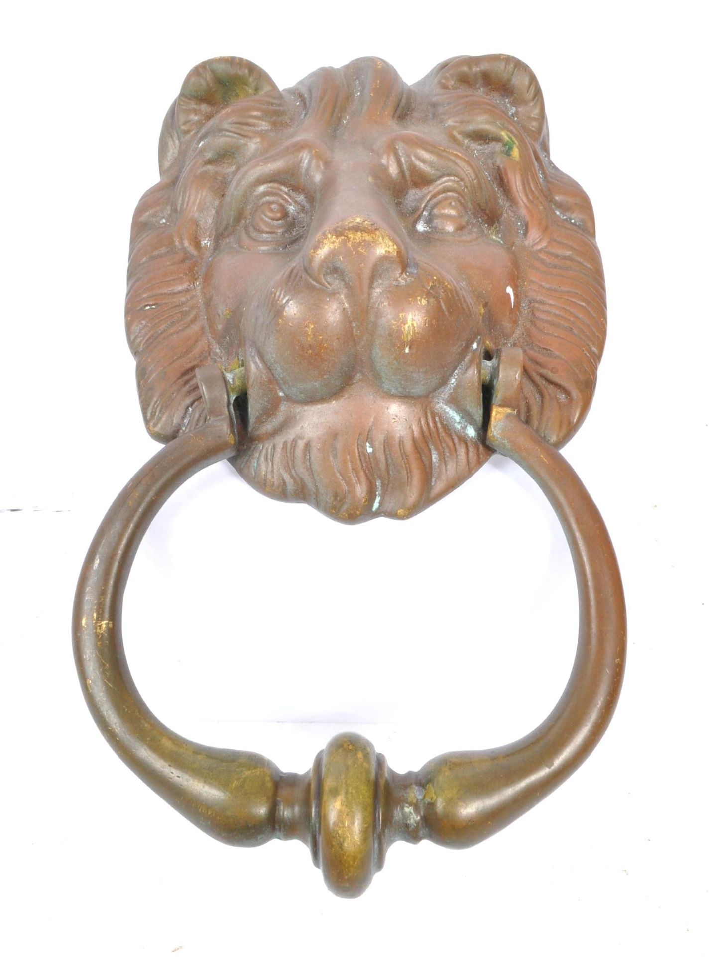 19TH CENTURY VICTORIAN BRONZE LION DOOR KNOCKER