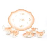 EDWARDIAN CHINA BLUSH PINK BREAKFAST SERVICE