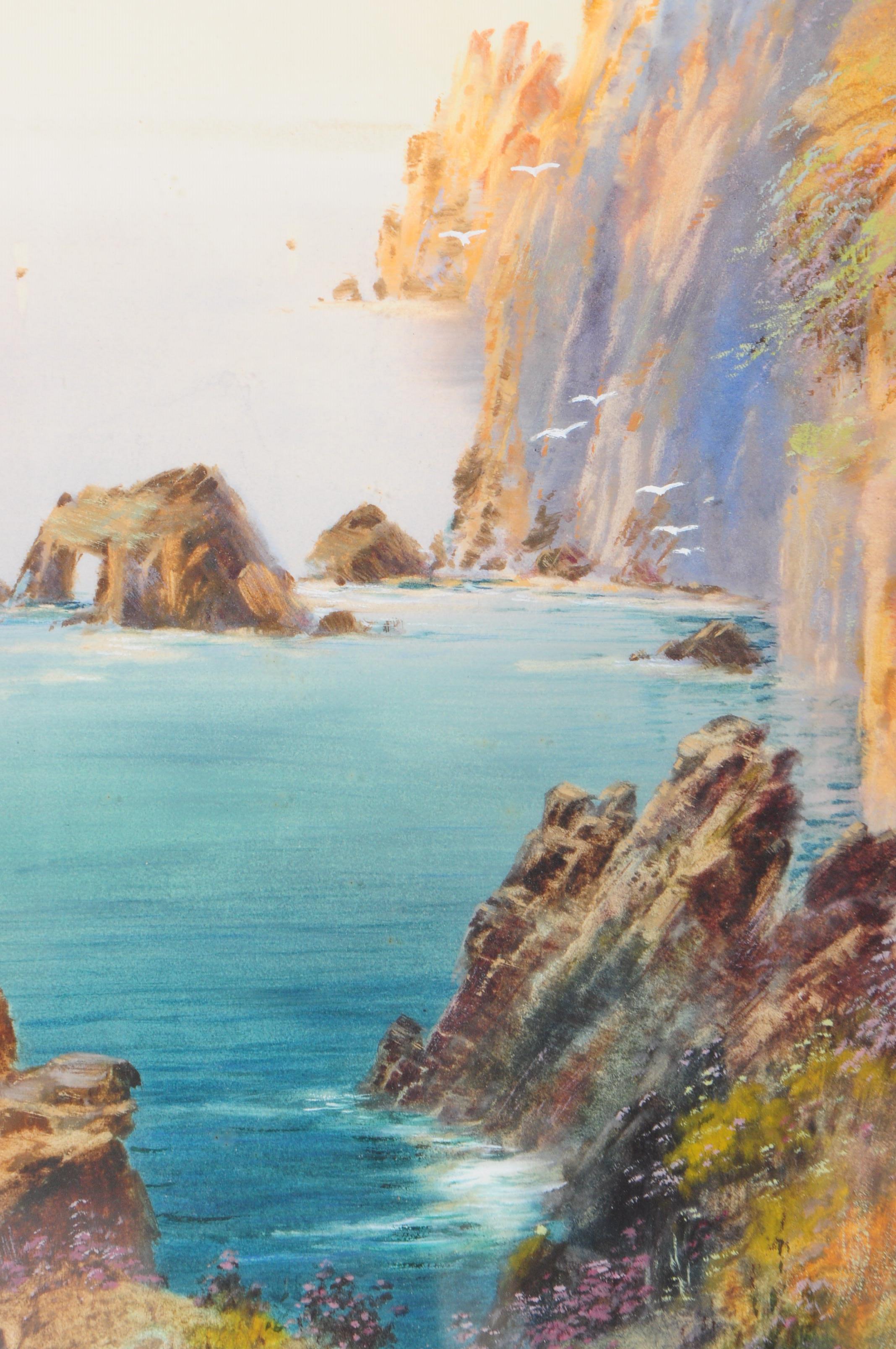 W.G COLE - TRIPTYCH OF CORNISH COASTAL PAINTINGS - Image 4 of 11