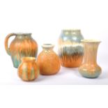 RUSKIN - COLLECTION OF 1930S DECO VASES