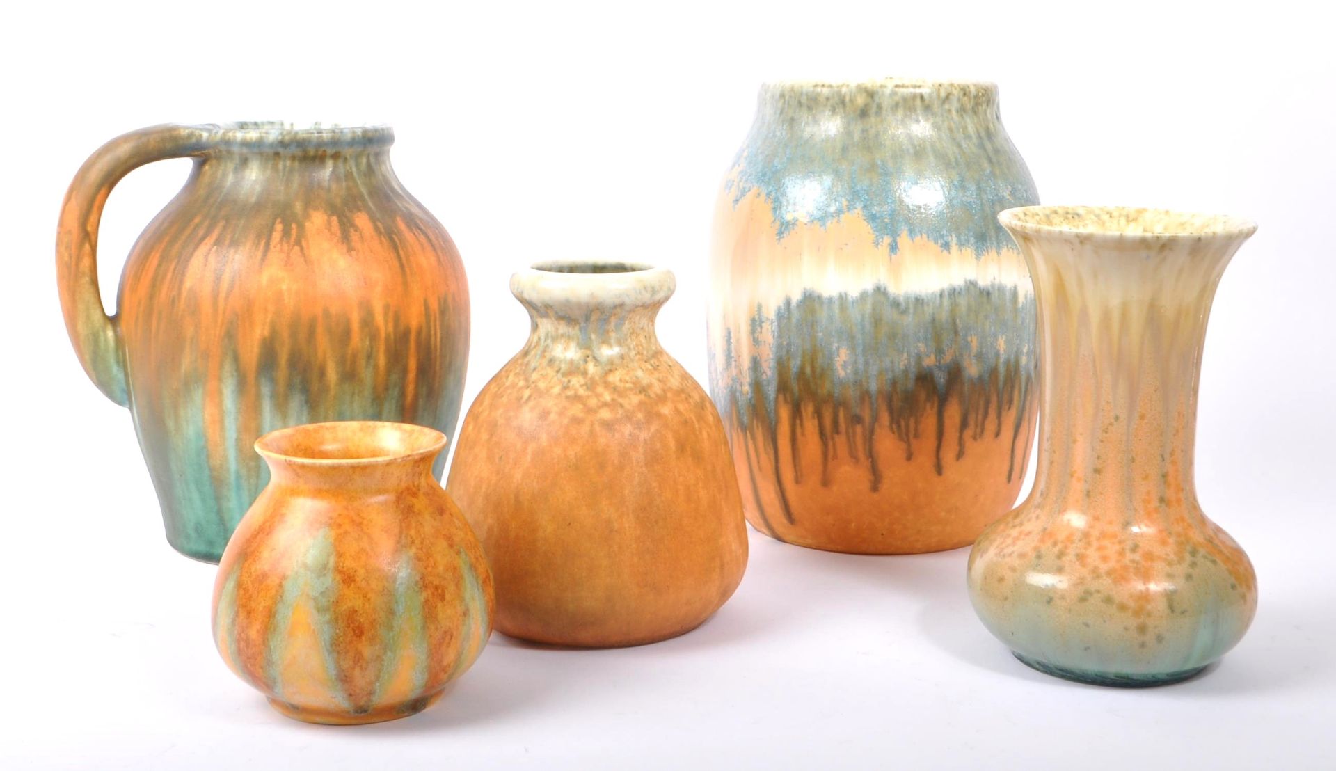 RUSKIN - COLLECTION OF 1930S DECO VASES