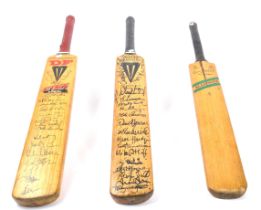 OF SPORTING INTEREST - COLLECTION OF THREE CRICKET BATS