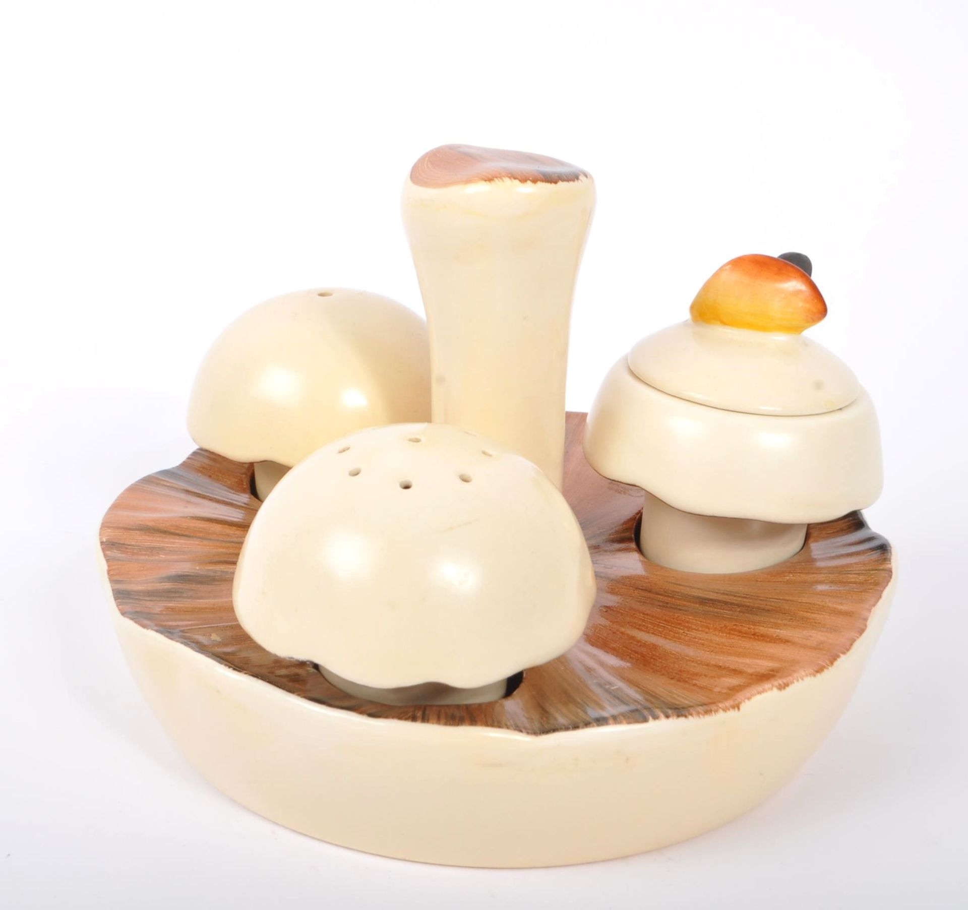 CARLTON WARE - CONTEMPORARY MUSHROOM CRUET / CONDIMENT SET