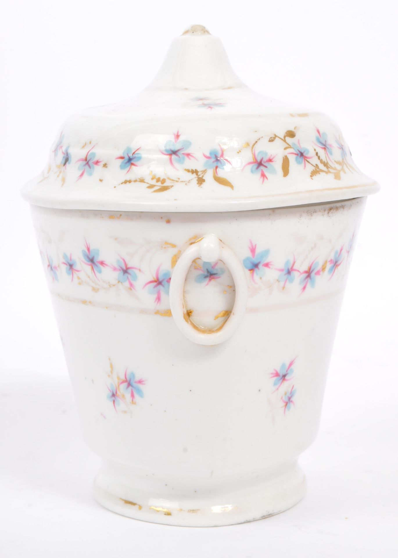 19TH CENTURY CROWN DERBY LIDDED TRINKET JEWELLERY POT - Bild 4 aus 5