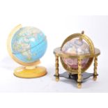 TWO 20TH CENTURY DESK TOP GLOBES