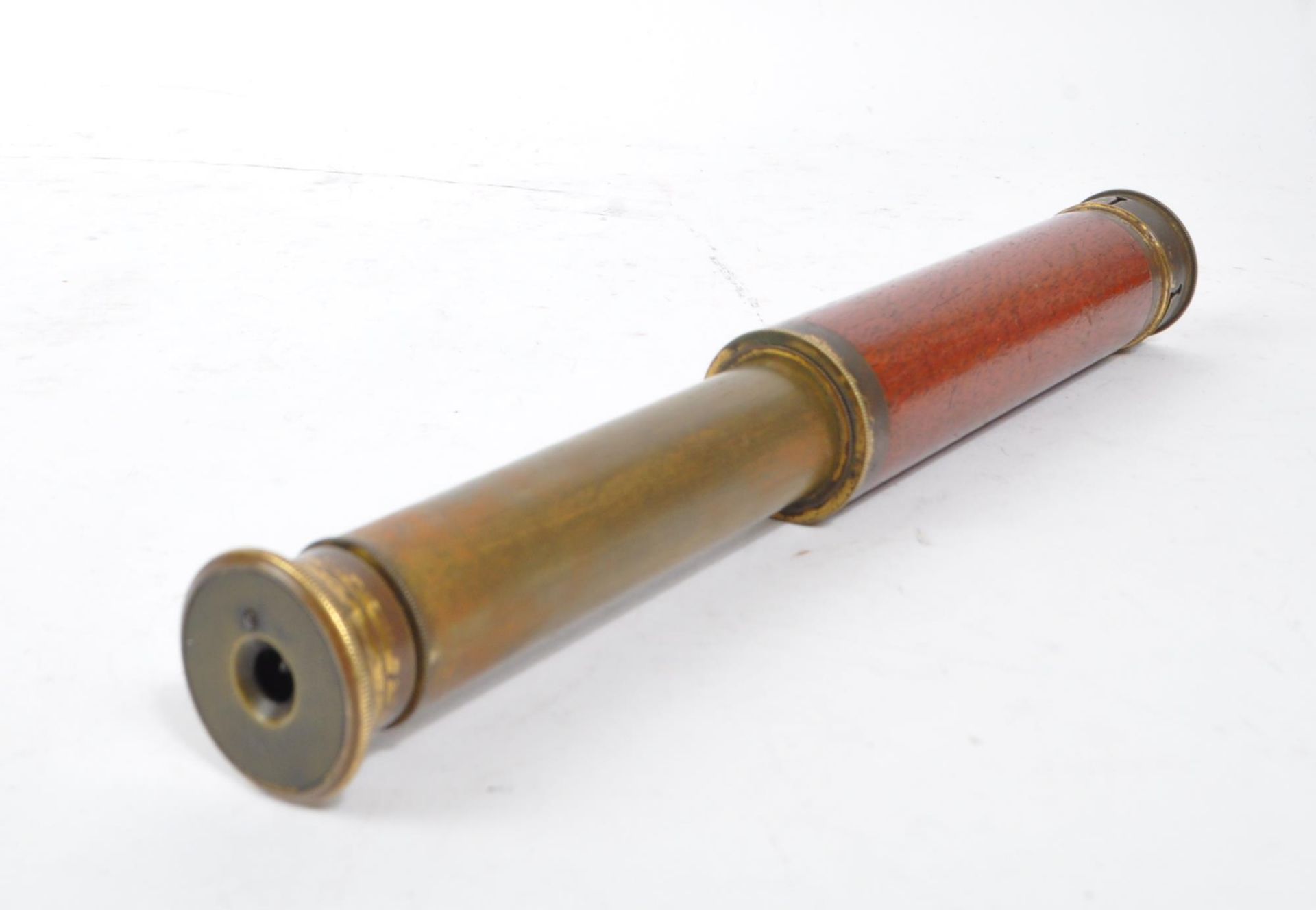 SALOM & CO - 19TH CENTURY BRASS MONOCULAR TELESCOPE - Image 6 of 8