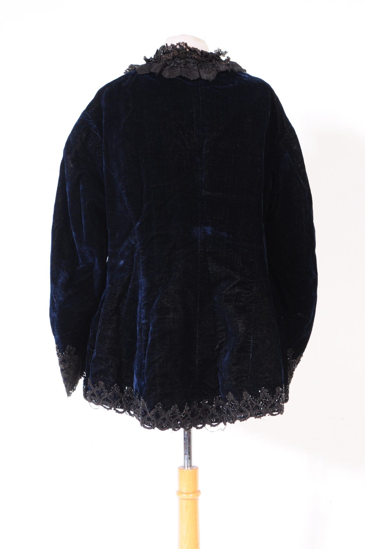 TWO VICTORIAN CLOTHING ITEMS - VELVET CAPE & SHIRT - Image 4 of 12