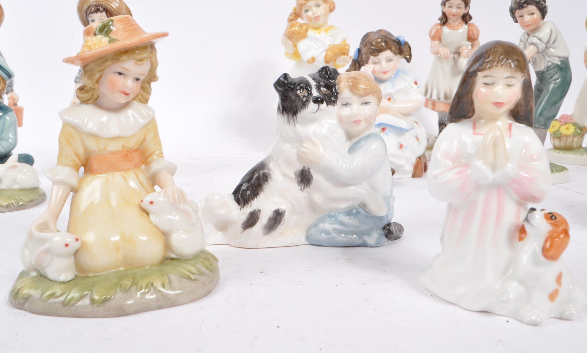 ROYAL DOULTON & ROYAL OSBORNE - COLLECTION OF CHINA FIGURES - Image 4 of 6