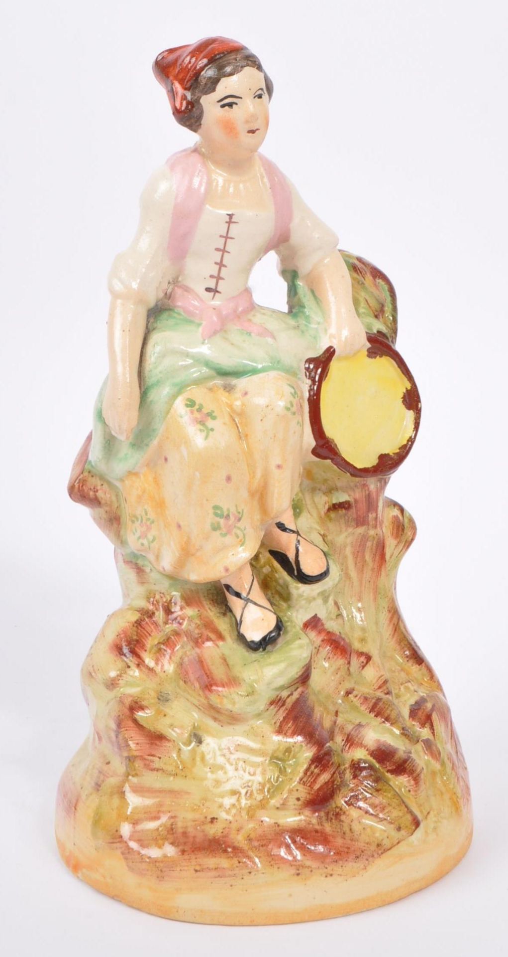 PAIR OF 19TH CENTURY VICTORIAN STAFFORDSHIRE FIGURES - Image 4 of 4