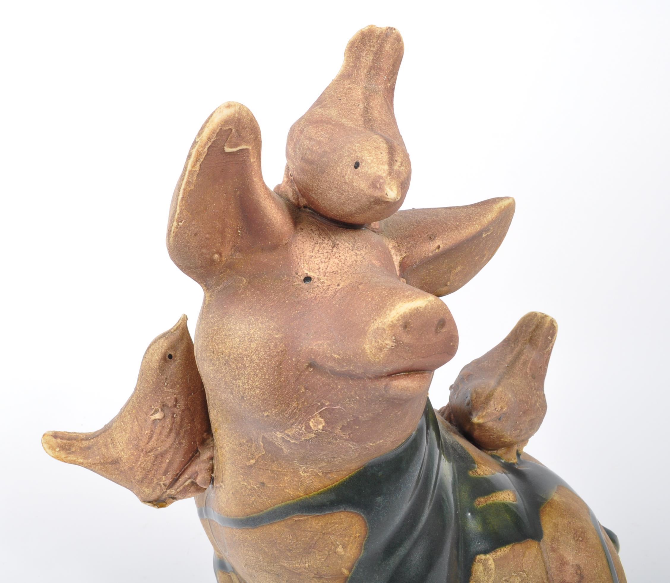 JOHN BOURDEAUX POTTERY - CONTEMPORARY POTTERY PIGS - Image 3 of 5