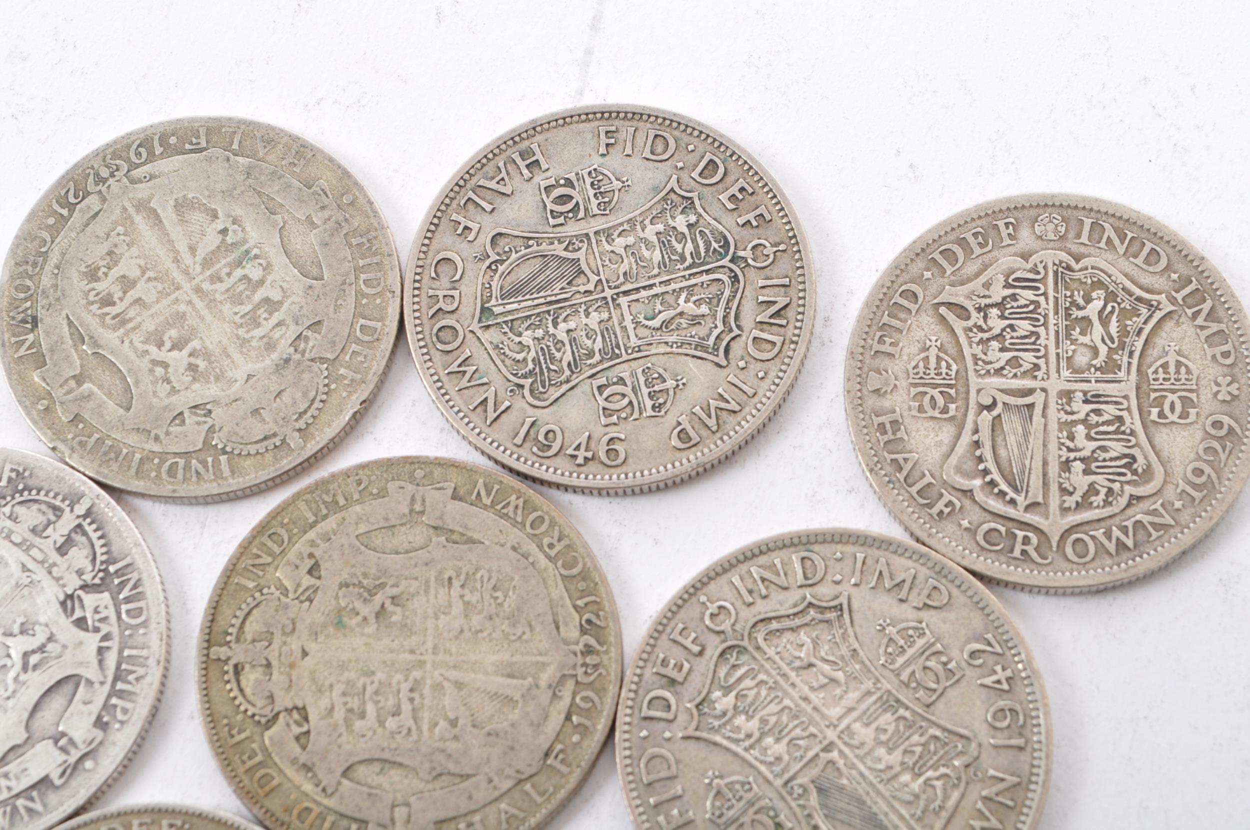 EIGHT EARLY 20TH CENTURY SILVER HALF CROWNS - Image 3 of 5