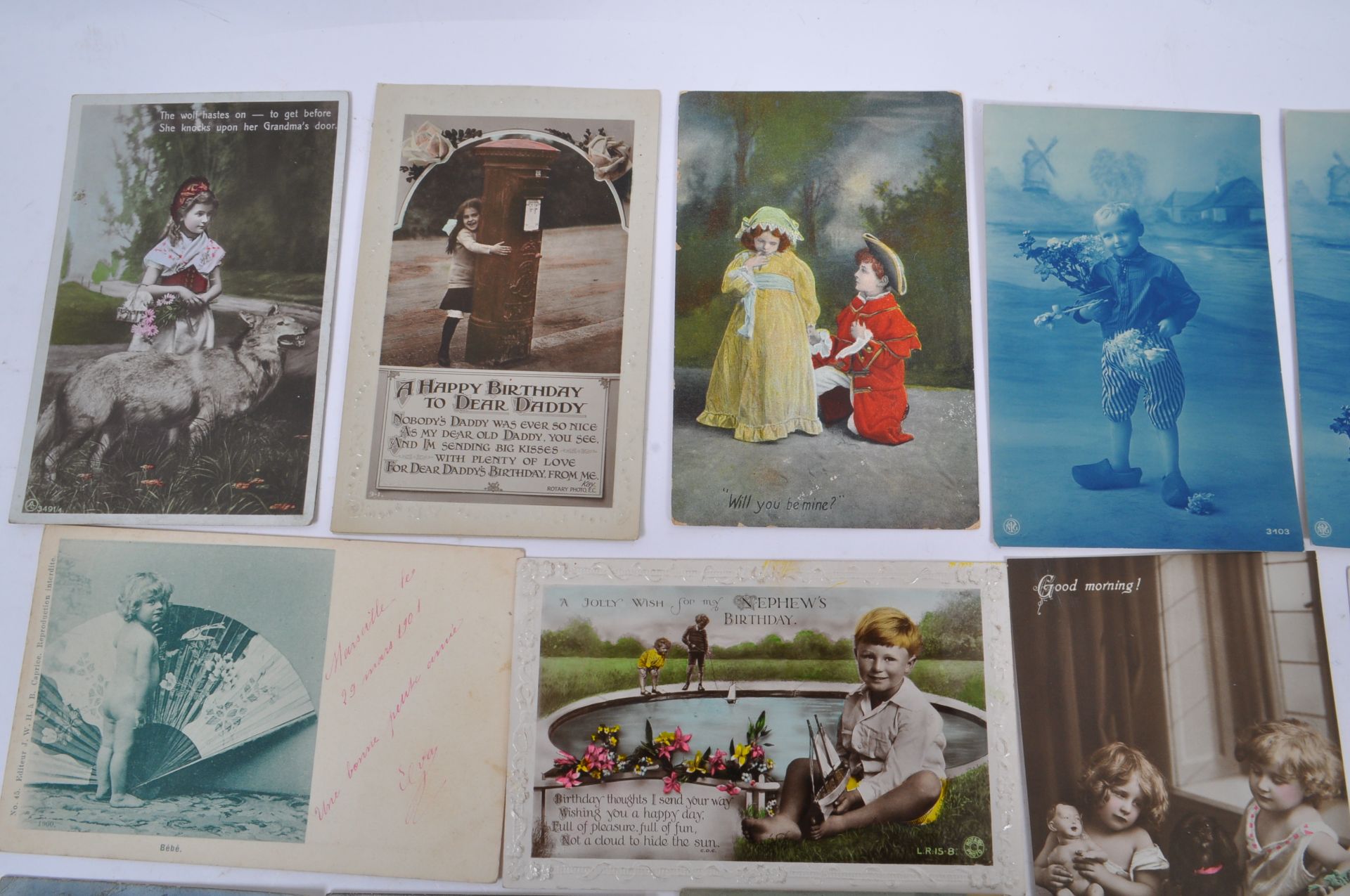 COLLECTION OF EARLY 20TH CENTURY POSTCARDS FT CHILDREN - Bild 8 aus 13