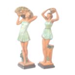 PAIR OF EARLY 20TH CENTURY ART DECO FIGURINES