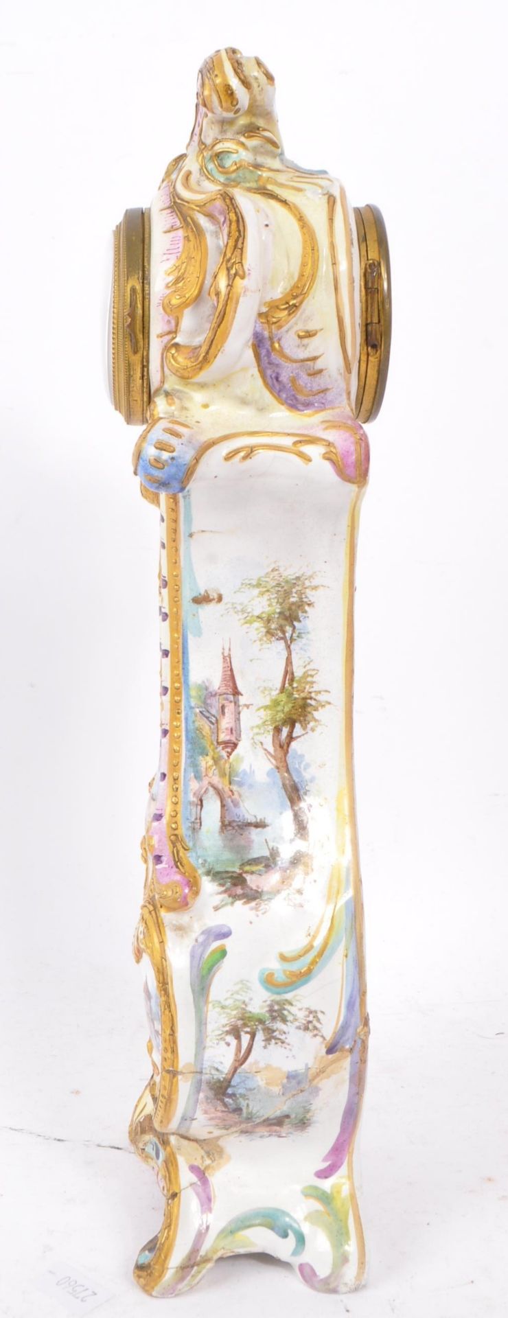 19TH CENTURY FRENCH PORCELAIN MANTEL CLOCK - Image 2 of 6