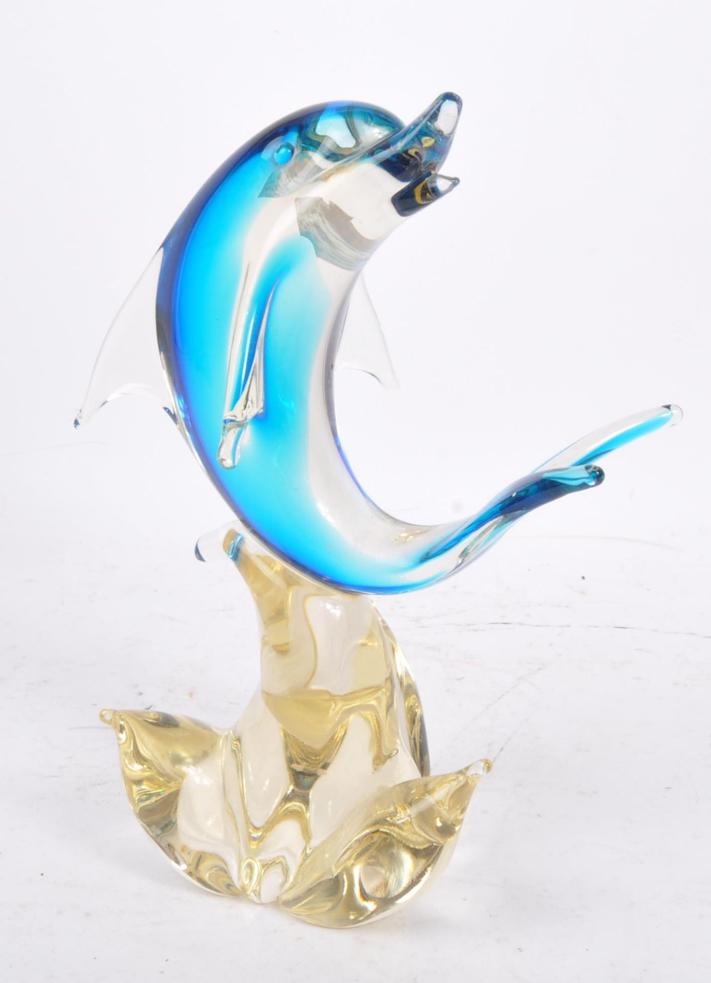 VINTAGE 20TH CENTURY MURANO STYLE GLASS DOLPHIN - Image 2 of 5