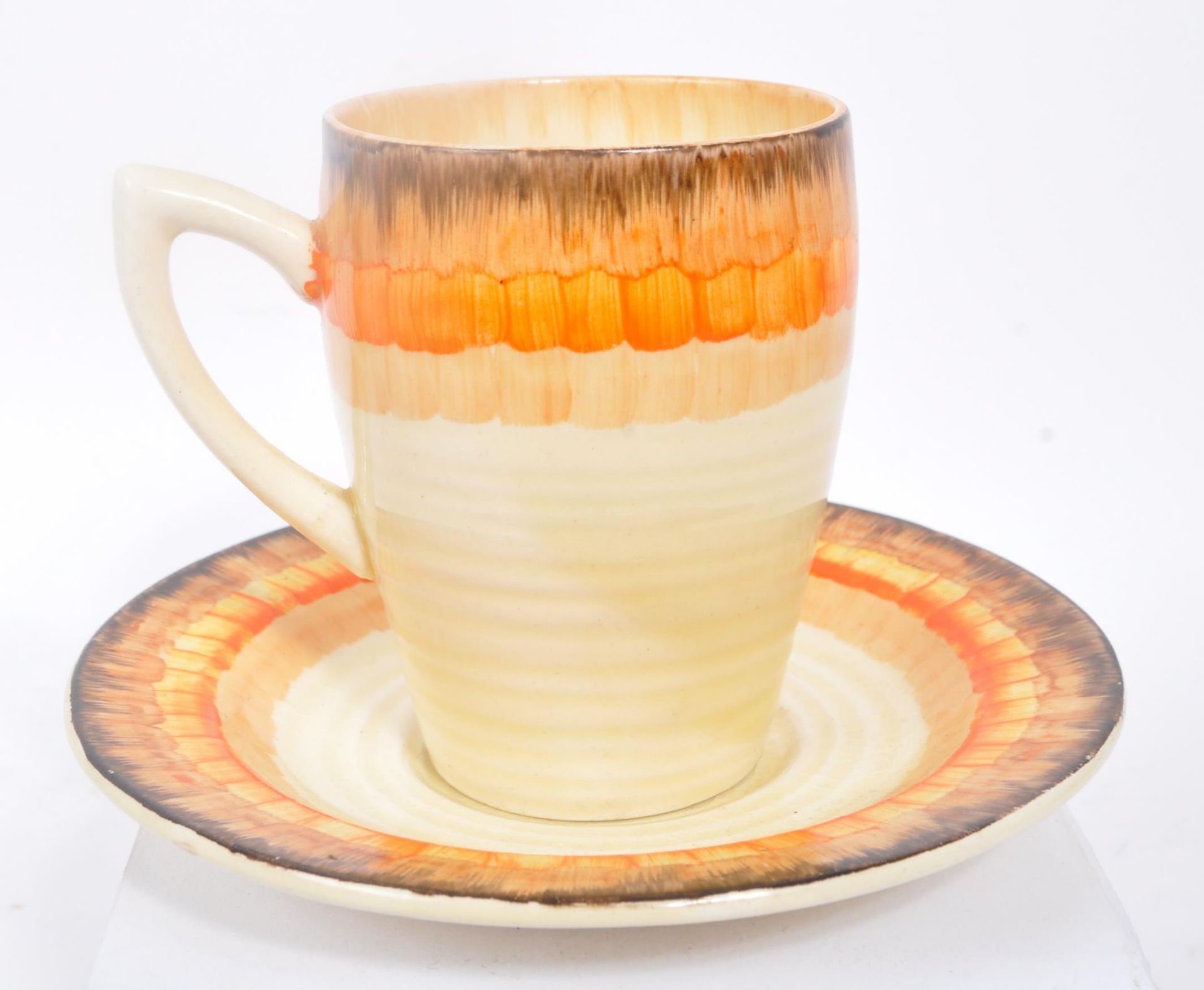 CLARICE CLIFF - 1930S ART DECO TEACUP AND SAUCER - Image 3 of 8