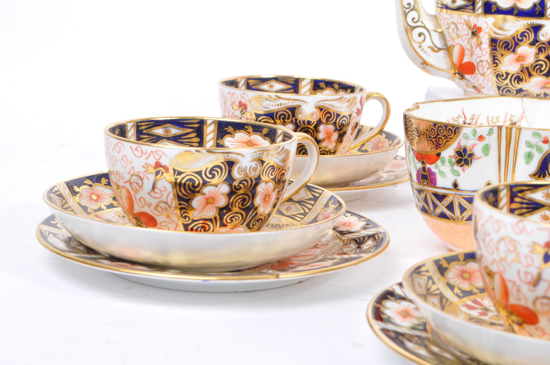 ROYAL CROWN DERBY - IMARI TRADITIONAL 2451 TEA SERVICE - Bild 3 aus 9