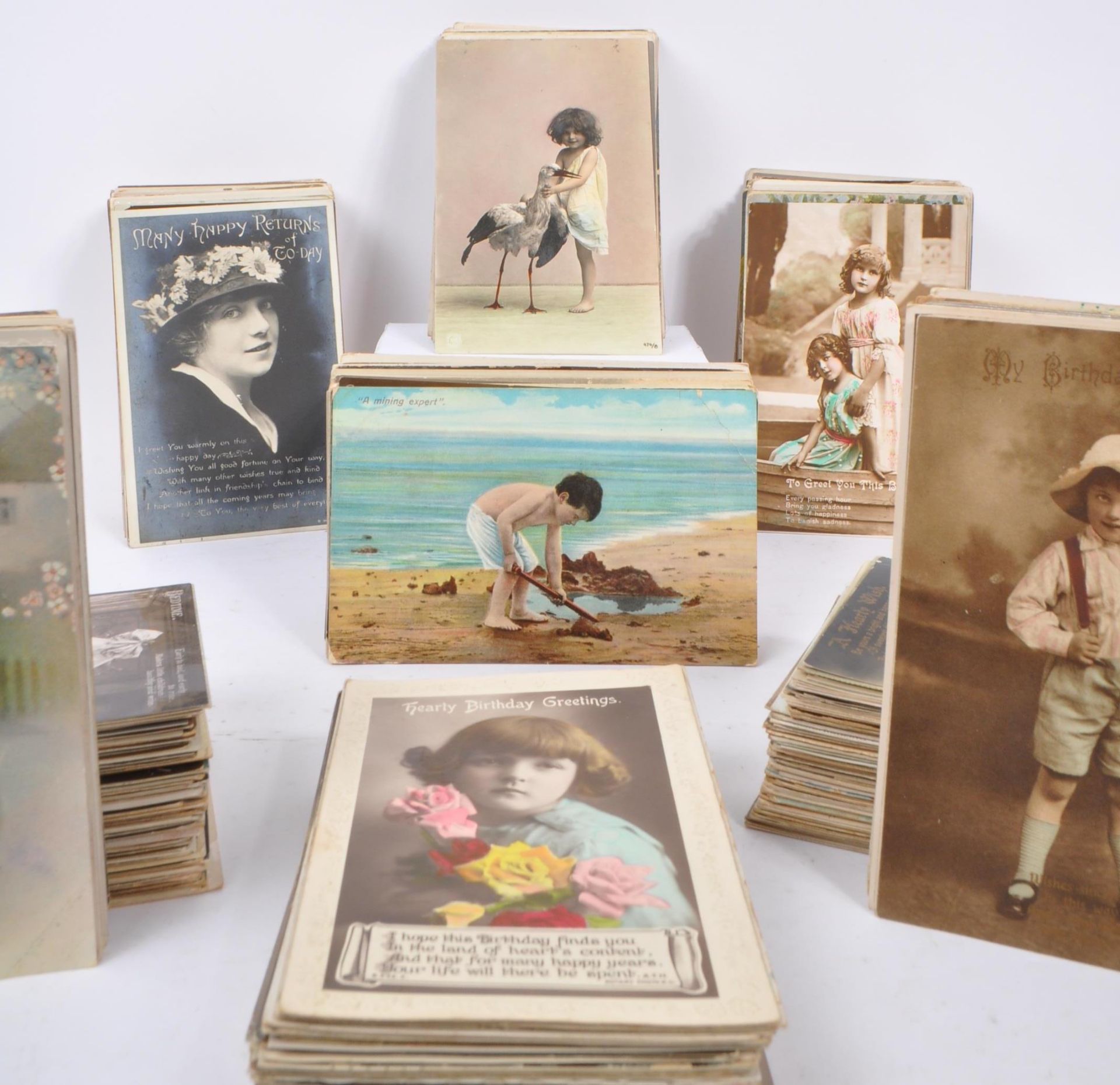 COLLECTION OF EARLY 20TH CENTURY POSTCARDS FT CHILDREN - Bild 2 aus 13