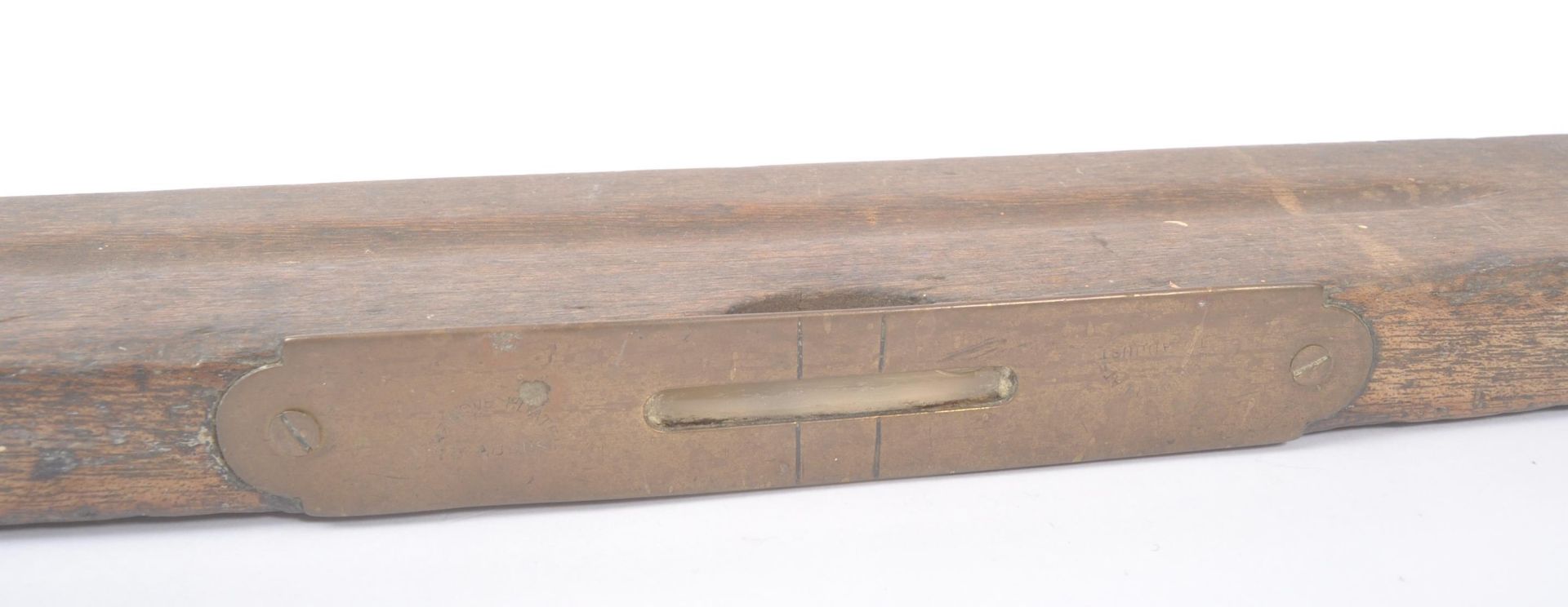 VINTAGE MID 20TH CENTURY OAK SPIRIT LEVEL - Bild 2 aus 5