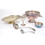 COLLECTION OF SILVER PLATED ITEMS TO INCLUDE PUNCH BOWL