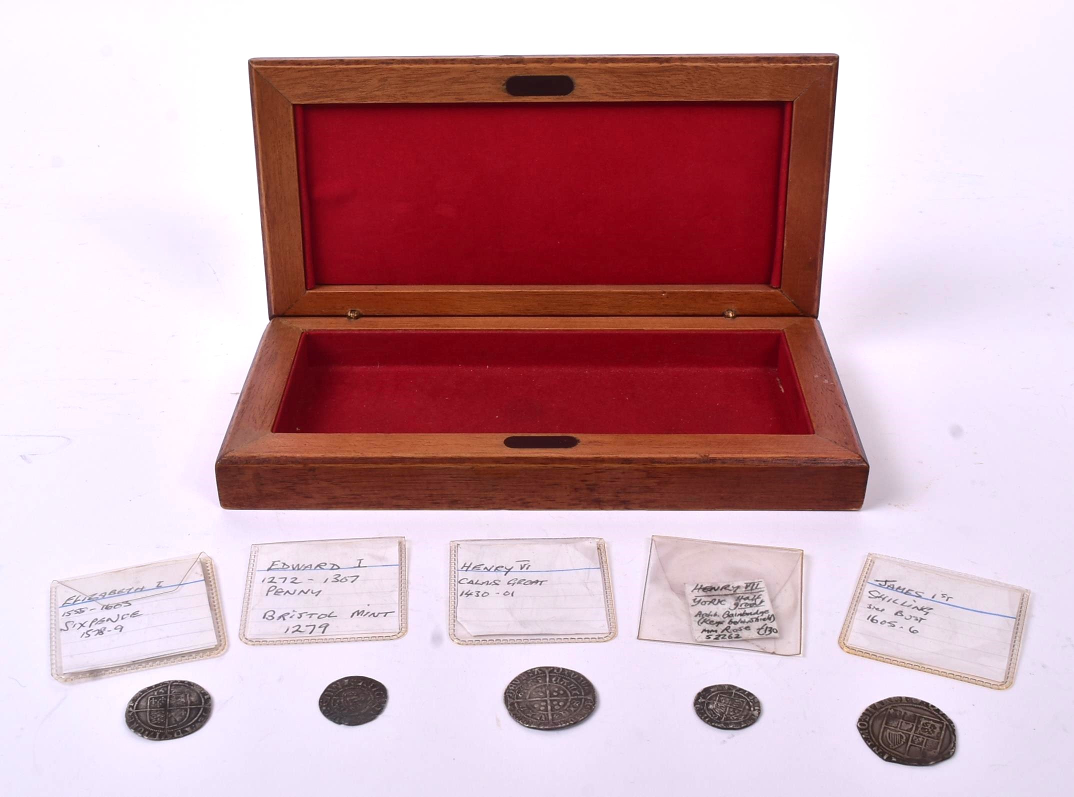 COLLECTION OF FIVE 13TH - 17TH CENTURY SILVER COINS