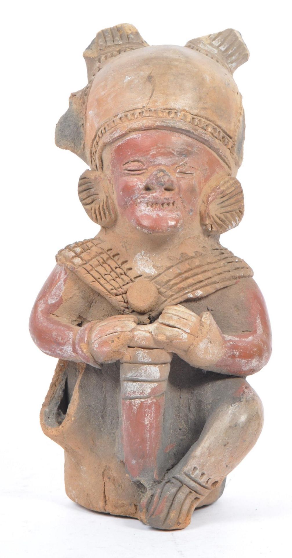 20TH CENTURY SOUTH AMERICAN CLAY FIGURE