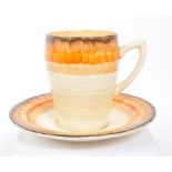 CLARICE CLIFF - 1930S ART DECO TEACUP AND SAUCER