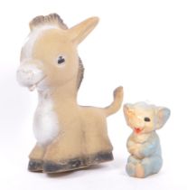 ROSEBUD - MID 20TH CENTURY SOFT TOY DONKEY W/ ELEPHANT